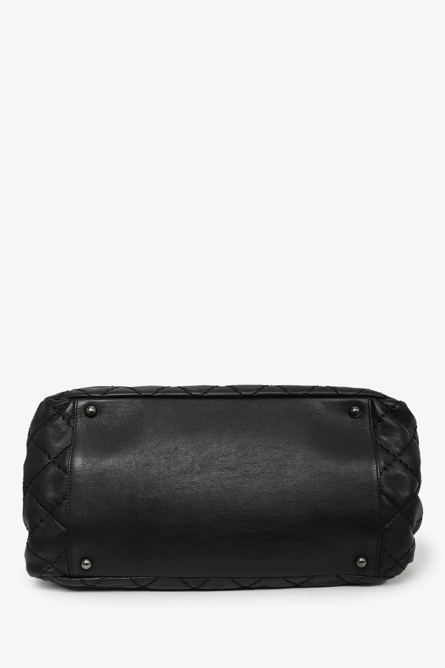 Pre-Loved Chanel? 2012-13 Black Quilted Calfskin Leather CC Flap Shoulder Bag