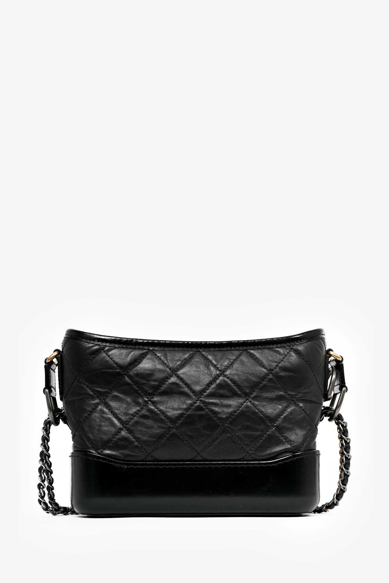 Pre-Loved Chanel? 2019 Black Lambskin Leather Small Gabrielle Bag handbags bulk sale