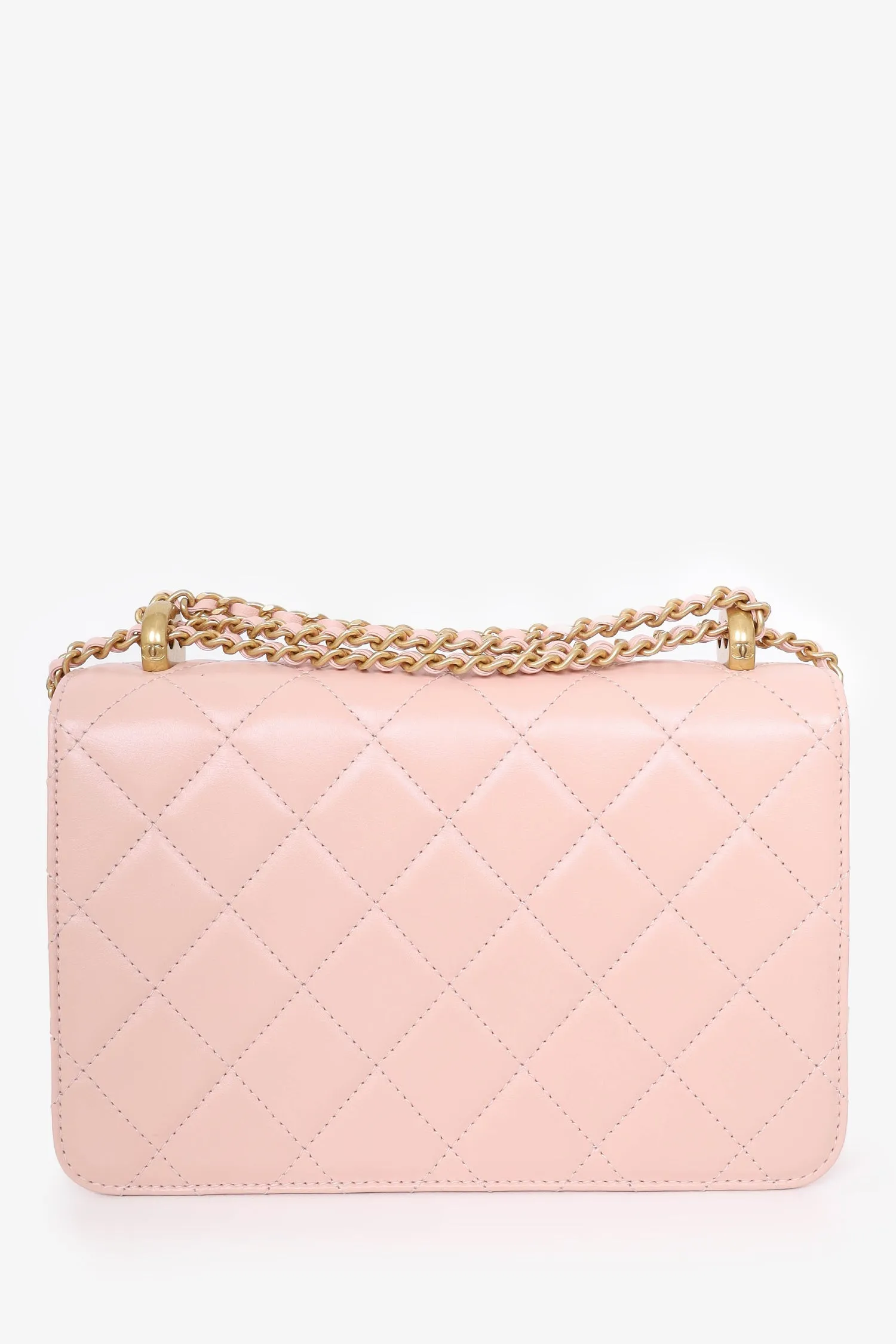 Pre-Loved Chanel? 24C Beige Quilted Leather Perfect Fit Flap Bag