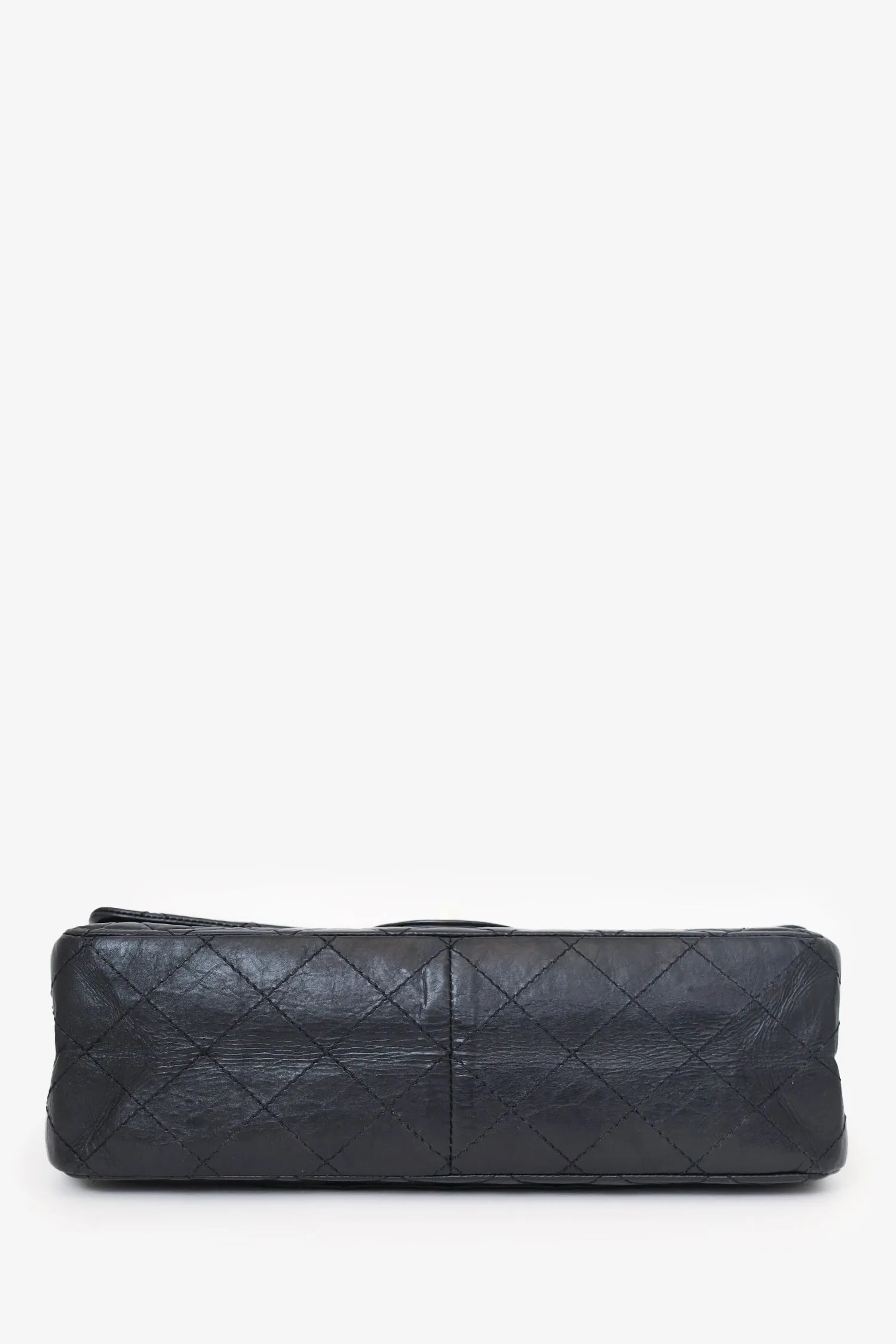 Pre-Loved Chanel? Black Quilted Aged Calfskin Large Reissue 255 Shoulder Bag
