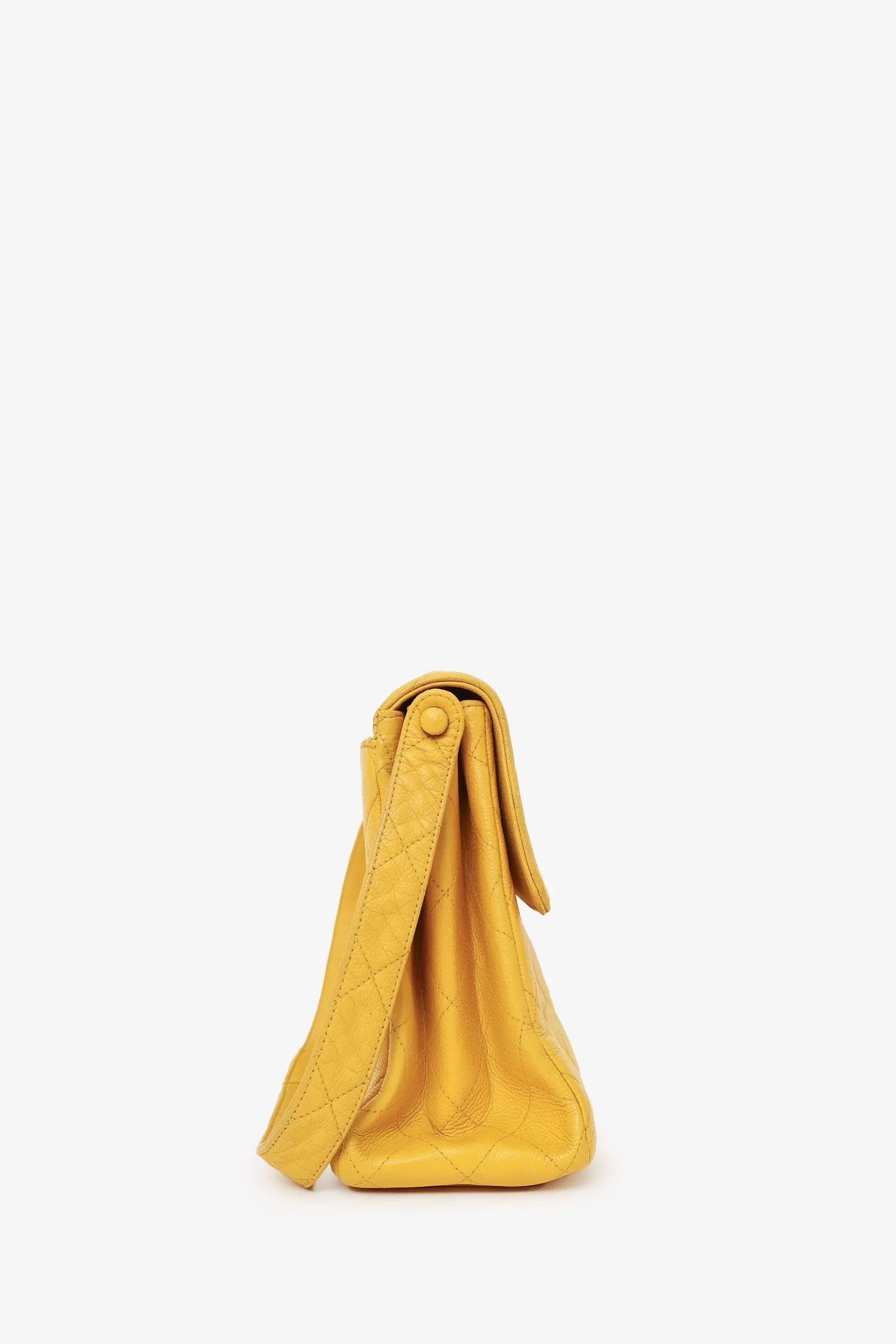 Pre-Loved Chanel? Yellow Caviar Leather CC Shoulder Bag