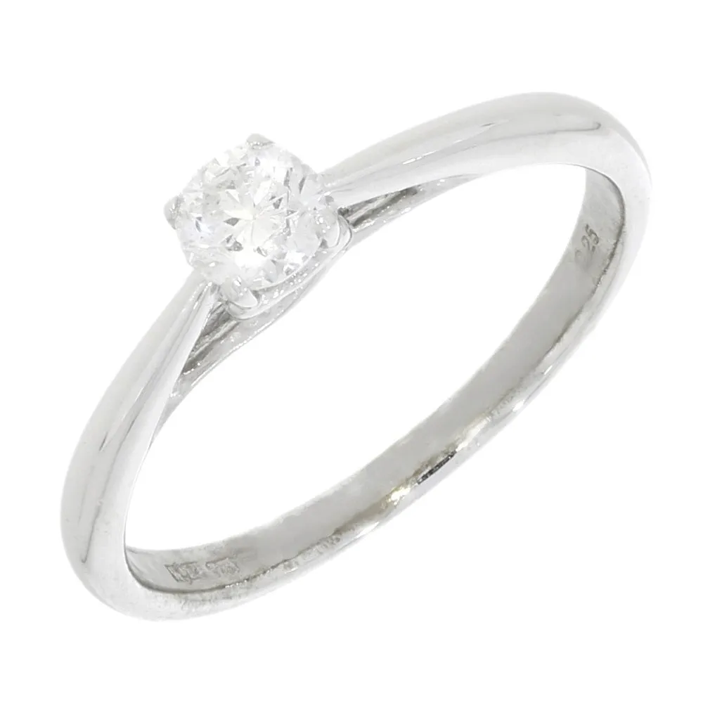 Pre Owned 9ct White Gold 0.25ct Diamond Solitaire Ring 