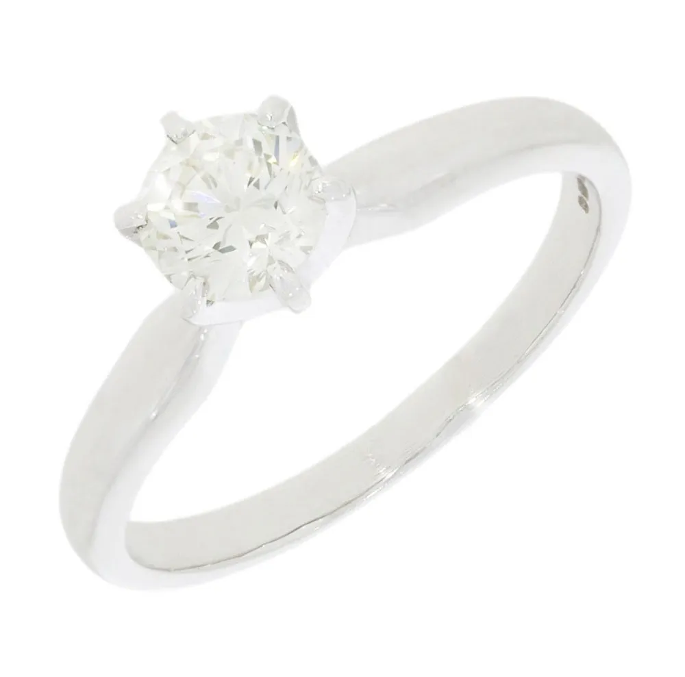 Pre Owned Ladies 18ct White Gold 0.52cts Diamond Solitaire Ring 