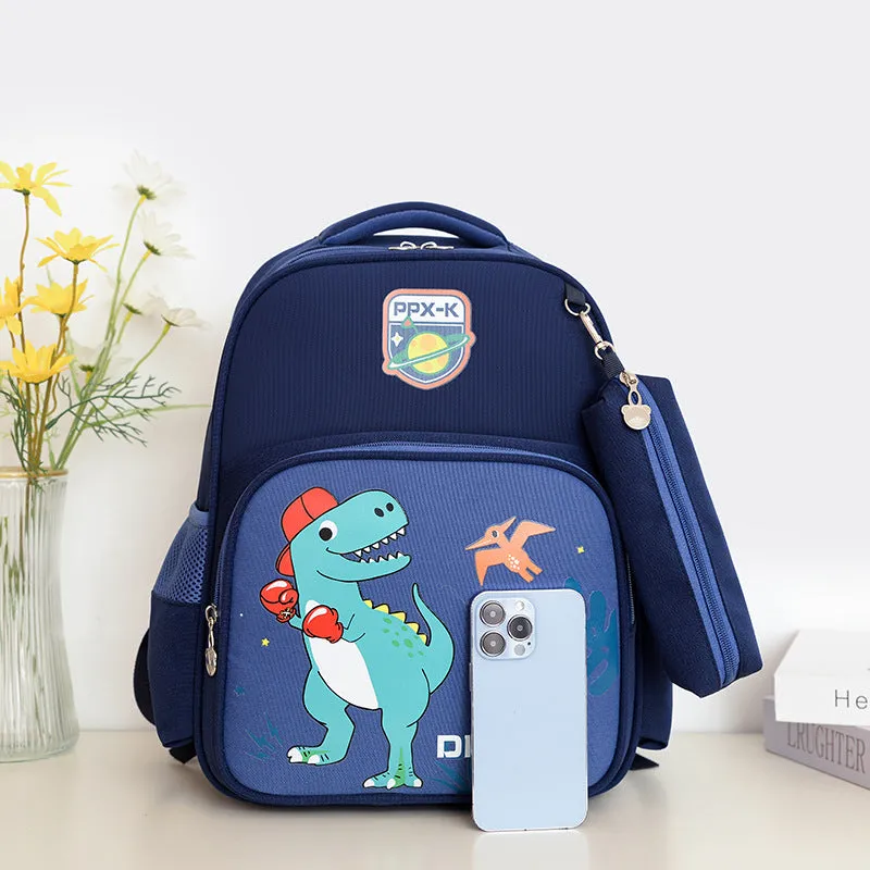 Primary school students' back protection and load-reducing breathable backpack