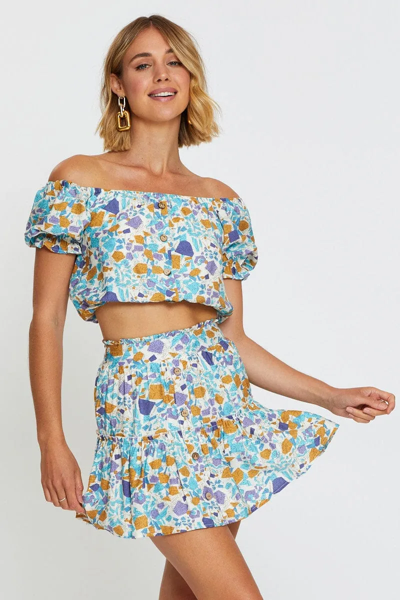 Print Flare Skirt Mini High Rise,skirt,denim skirt,mini skirt,maxi skirt,jean skirt,skort,tennis skirt,pleated skirt,pencil skirt,bubble skirt,plisse skirt,fitted skirt,midi skirt,short skirt,short mini skirt,leather skirt,a line skirt
