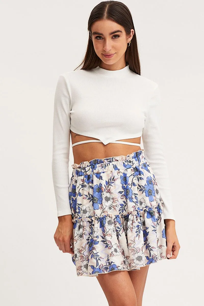 Print Flare Skirt Mini High Rise,skirt,denim skirt,mini skirt,maxi skirt,jean skirt,skort,tennis skirt,pleated skirt,pencil skirt,bubble skirt,plisse skirt,fitted skirt,midi skirt,short skirt,short mini skirt,leather skirt,a line skirt,Split skirt