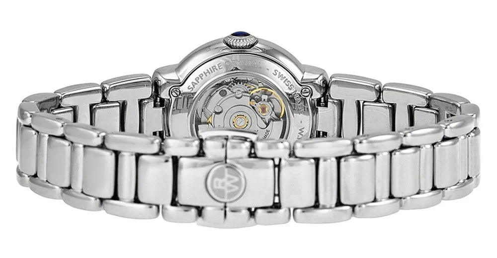 Raymond Weil Jasmine Automatic Stainless Steel Diamonds Silver-Tone Dial Date Womens Watch 2629-STS-01659