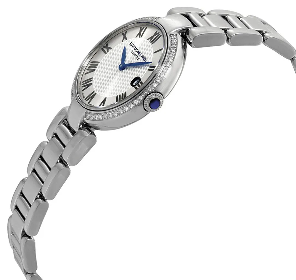 Raymond Weil Shine Etoile Stainless Steel & Diamond Quartz Silver Dial Bracelet Womens Watch 1600-STS-RE659