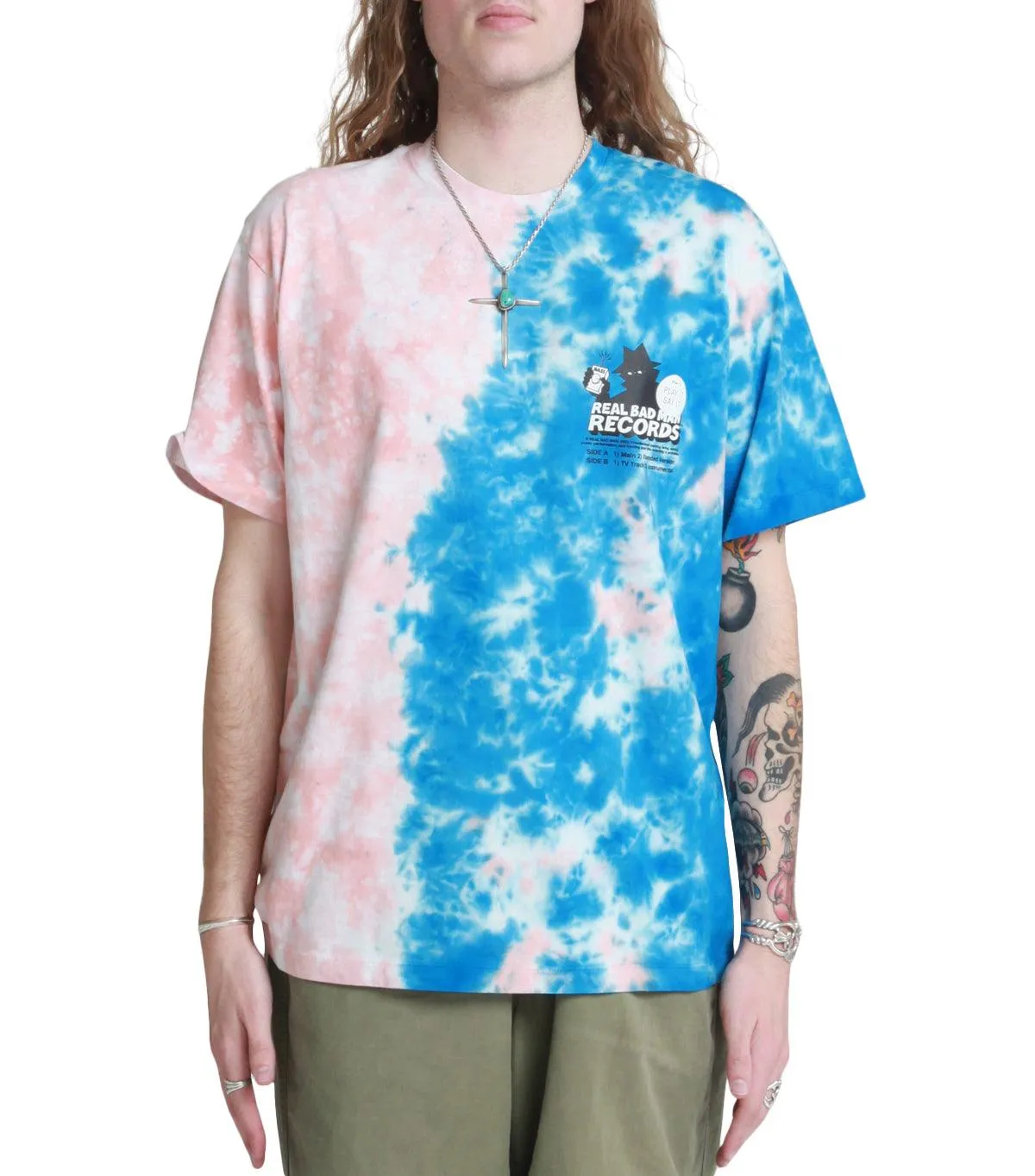 Real Bad Man RBM Records Tee Pink