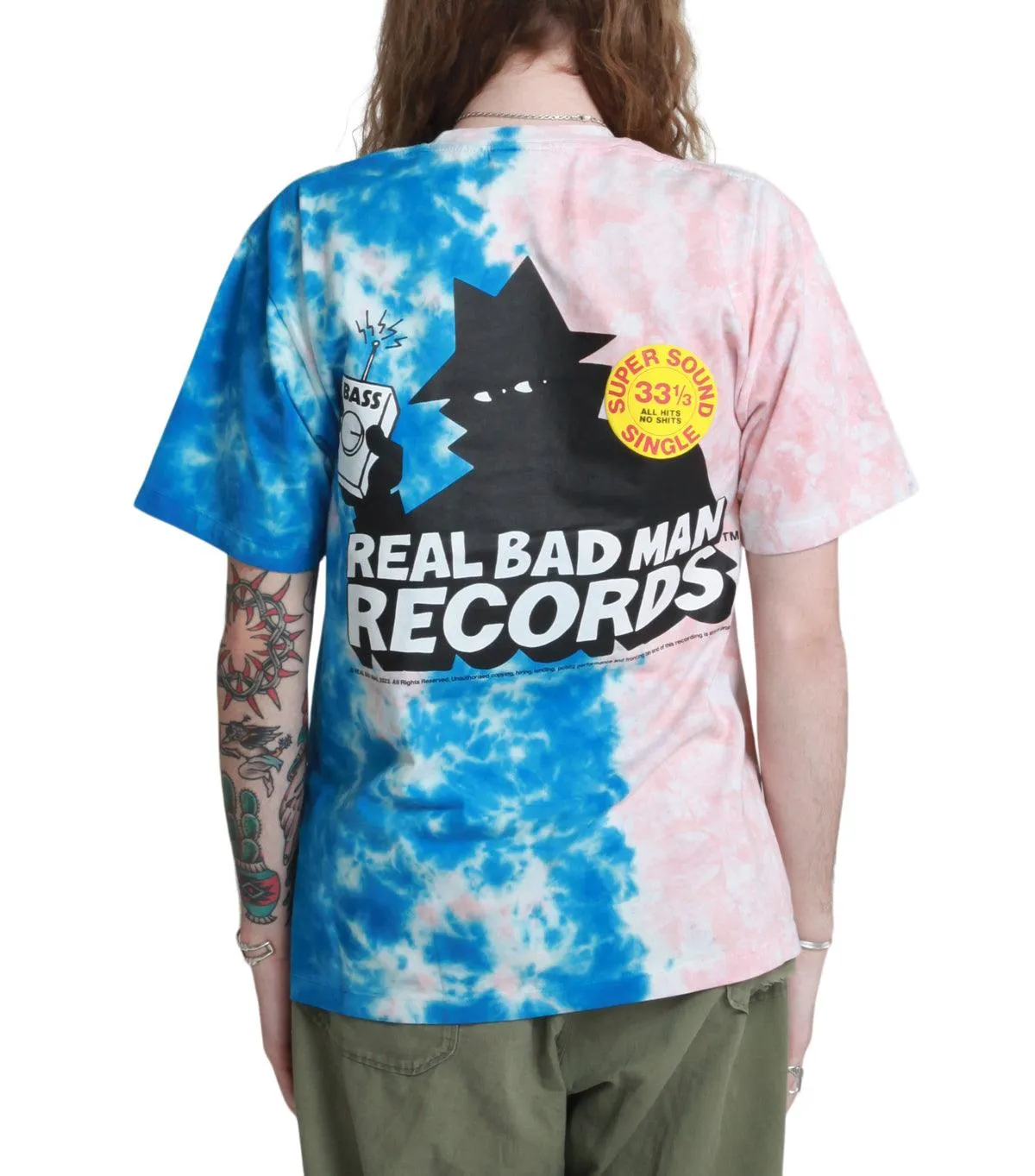 Real Bad Man RBM Records Tee Pink
