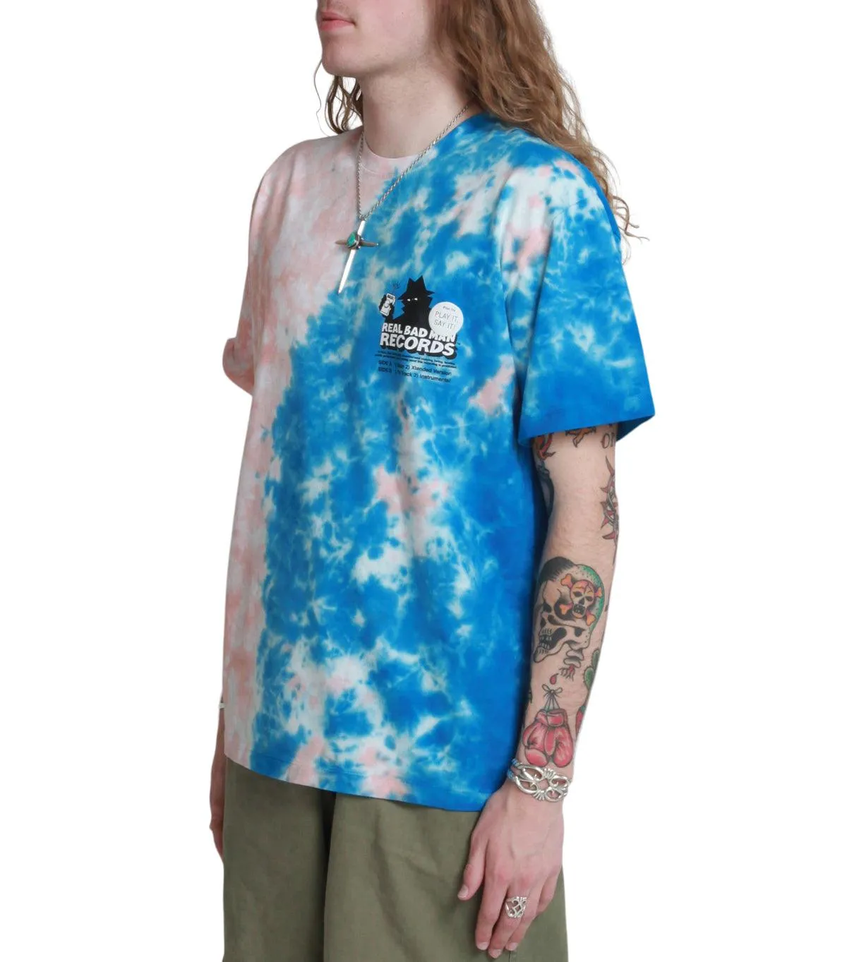 Real Bad Man RBM Records Tee Pink