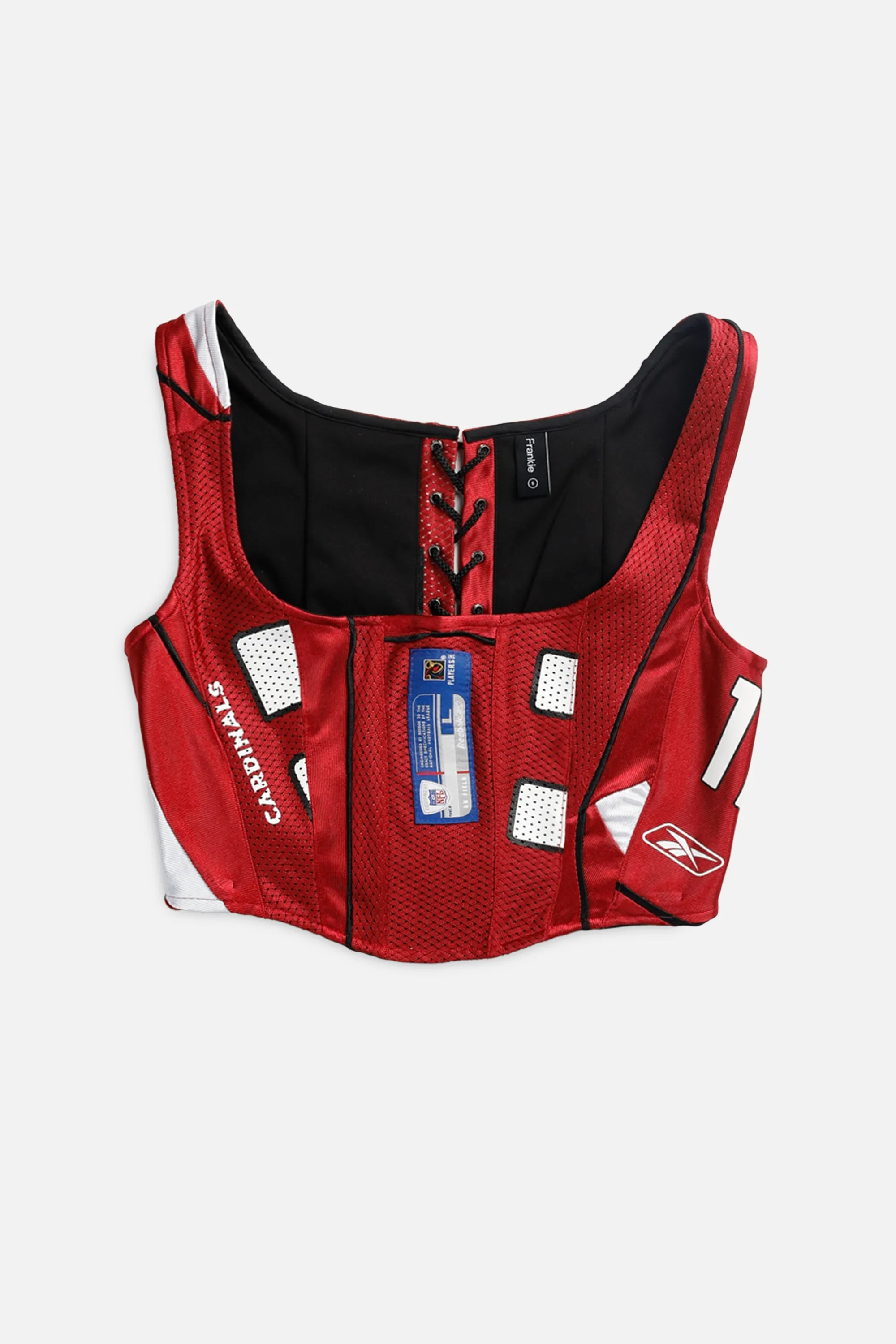Rework T-shirts,  tops,  summer styles, sports vests, running tops,Vintage Nike Athletic Tee, Tops Sports Tops,  Sports Tops, Quick Dry, Short Sleeves Arizona Cardinals NFL Corset - S
