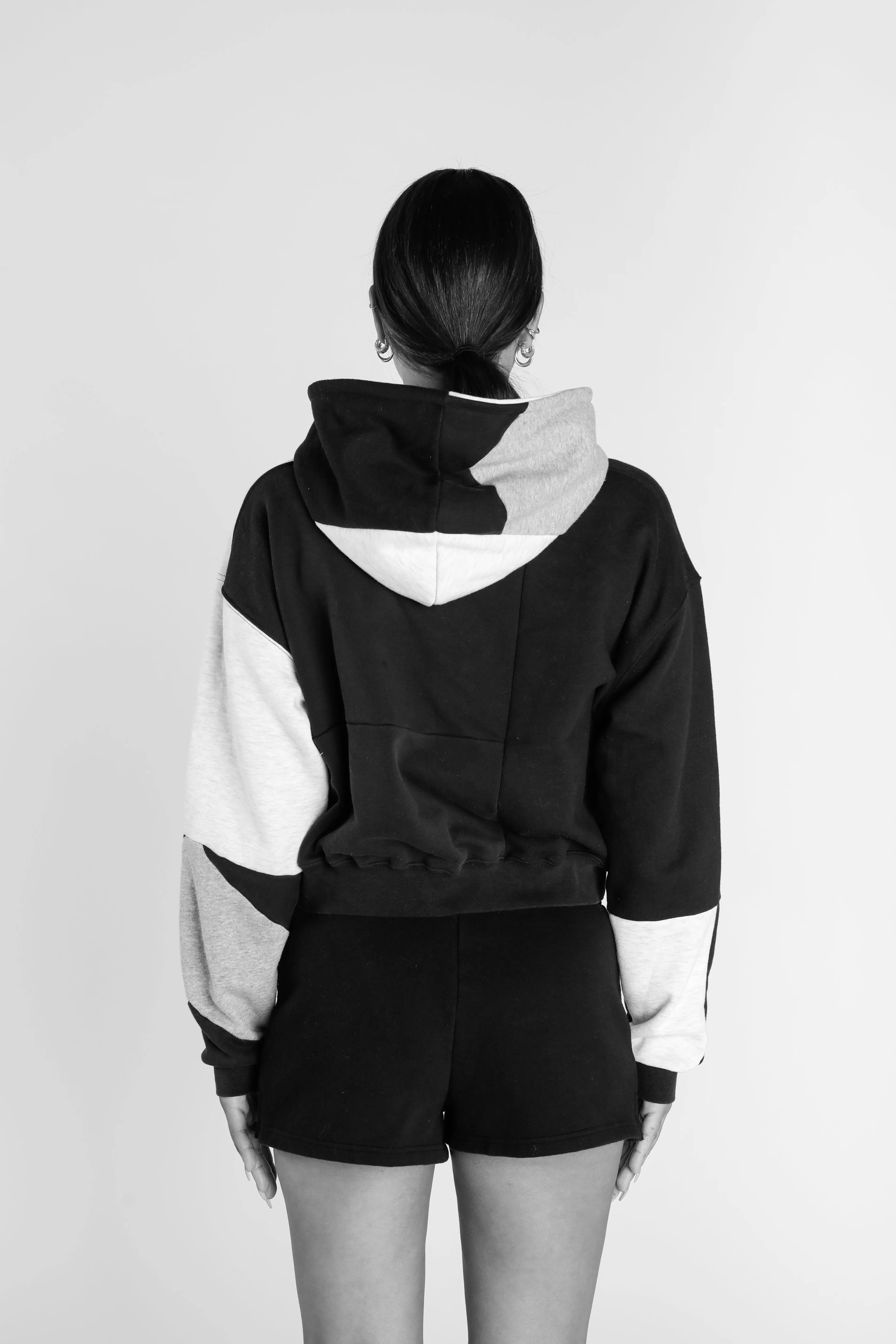 Rework Atlanta Falcons NFL Crop Zip Hoodie - M