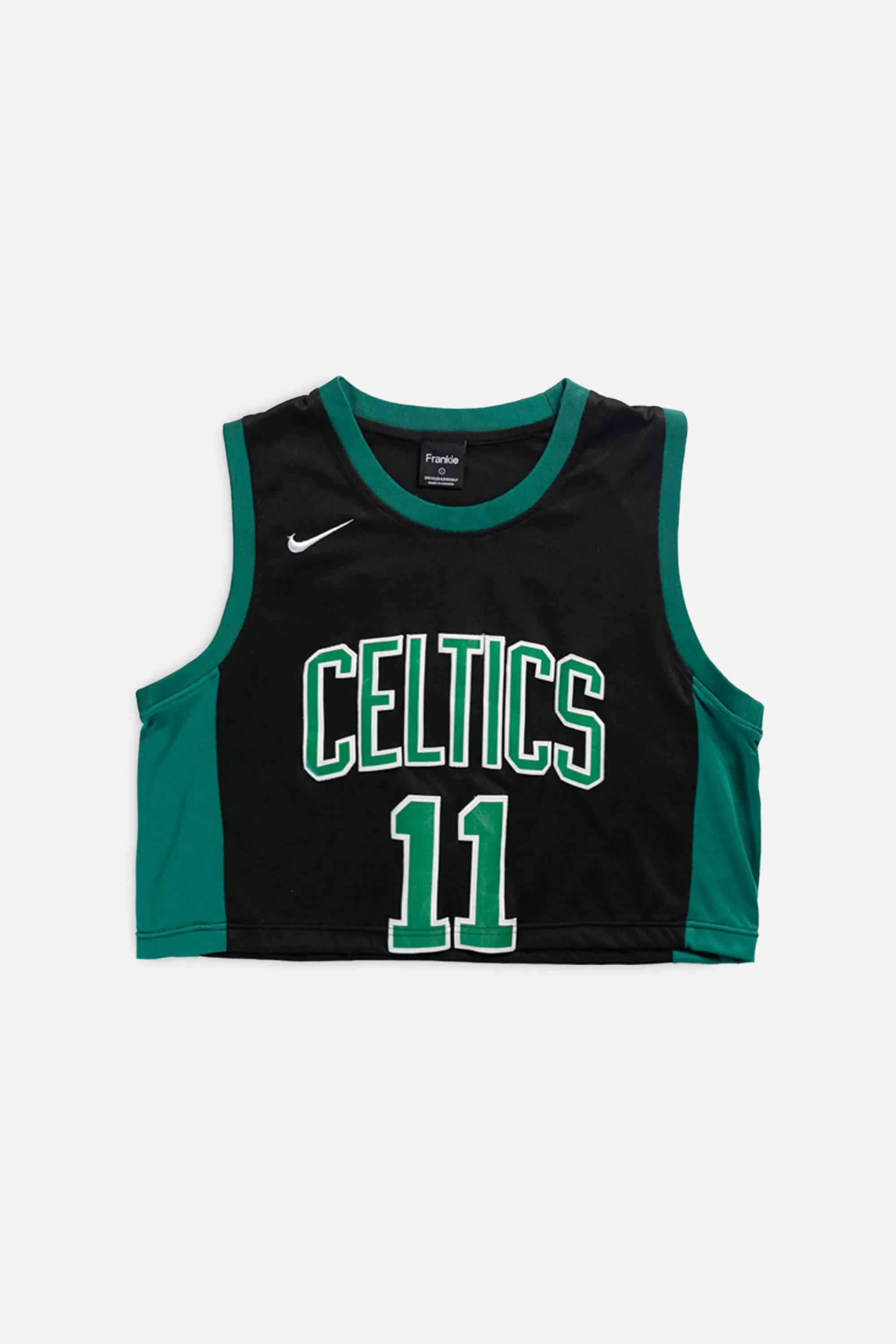 Rework T-shirts tops summer styles sports vests running tops,Vintage Nike Athletic Tee Tops Sports Tops Sports Tops Quick Dry Short Sleeves Boston Celtics NBA Crop Jersey - L
