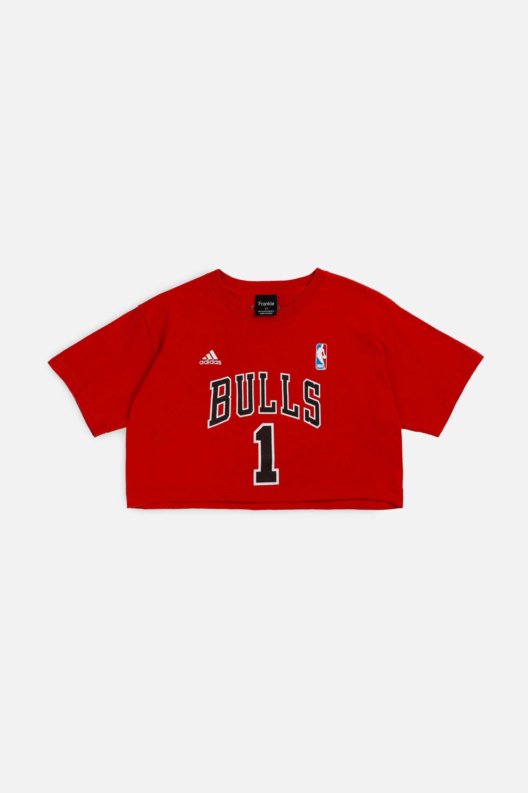 Rework T-shirts,  tops,  summer styles, sports vests, running tops,Vintage Nike Athletic Tee, Tops Sports Tops,  Sports Tops, Quick Dry, Short Sleeves Chicago Bulls NBA Crop Tee - S