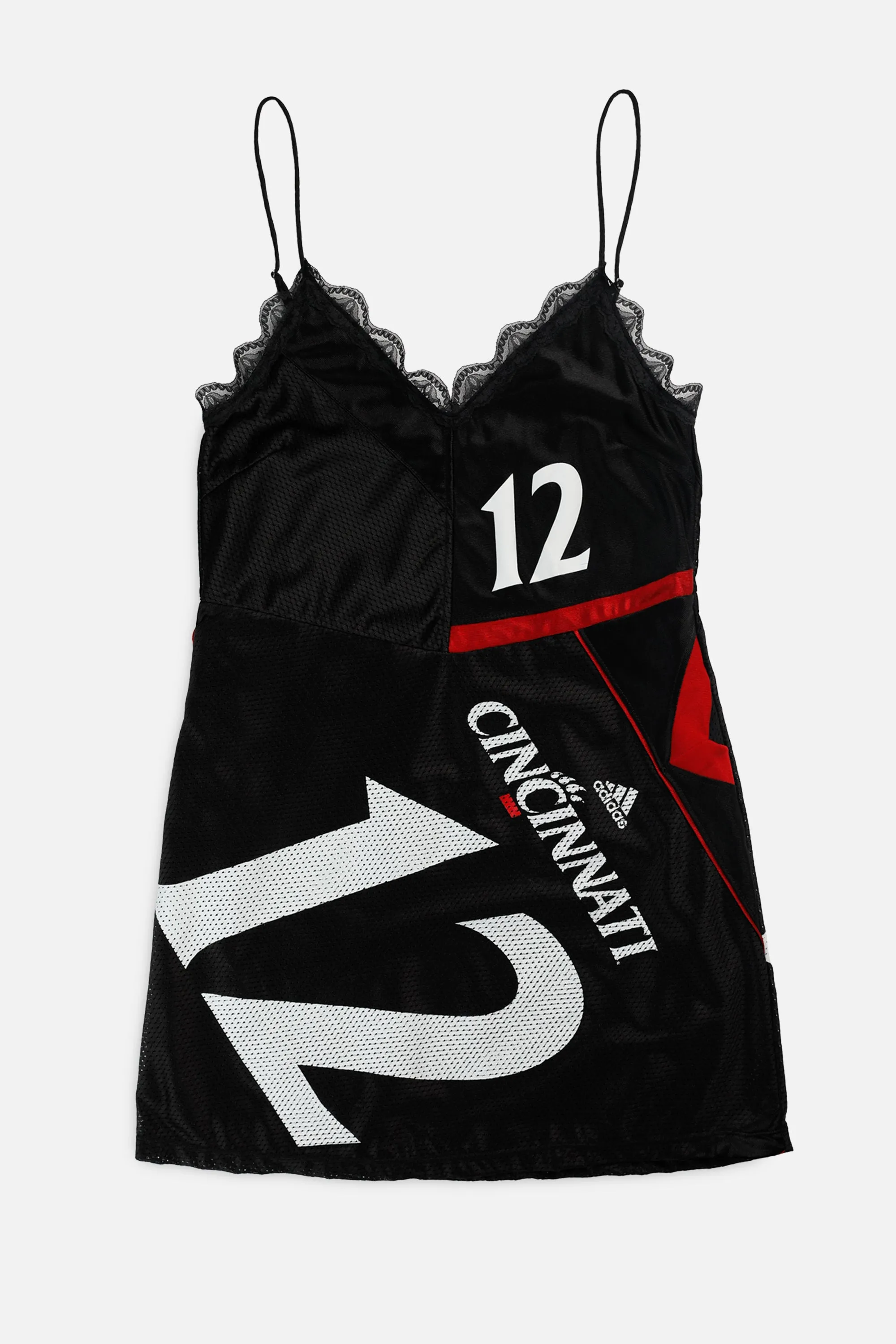 Rework T-shirts,  tops,  summer styles, sports vests, running tops,Vintage Nike Athletic Tee, Tops Sports Tops,  Sports Tops, Quick Dry, Short Sleeves Cincinnati Bearcats NCAA Lace Dress - M