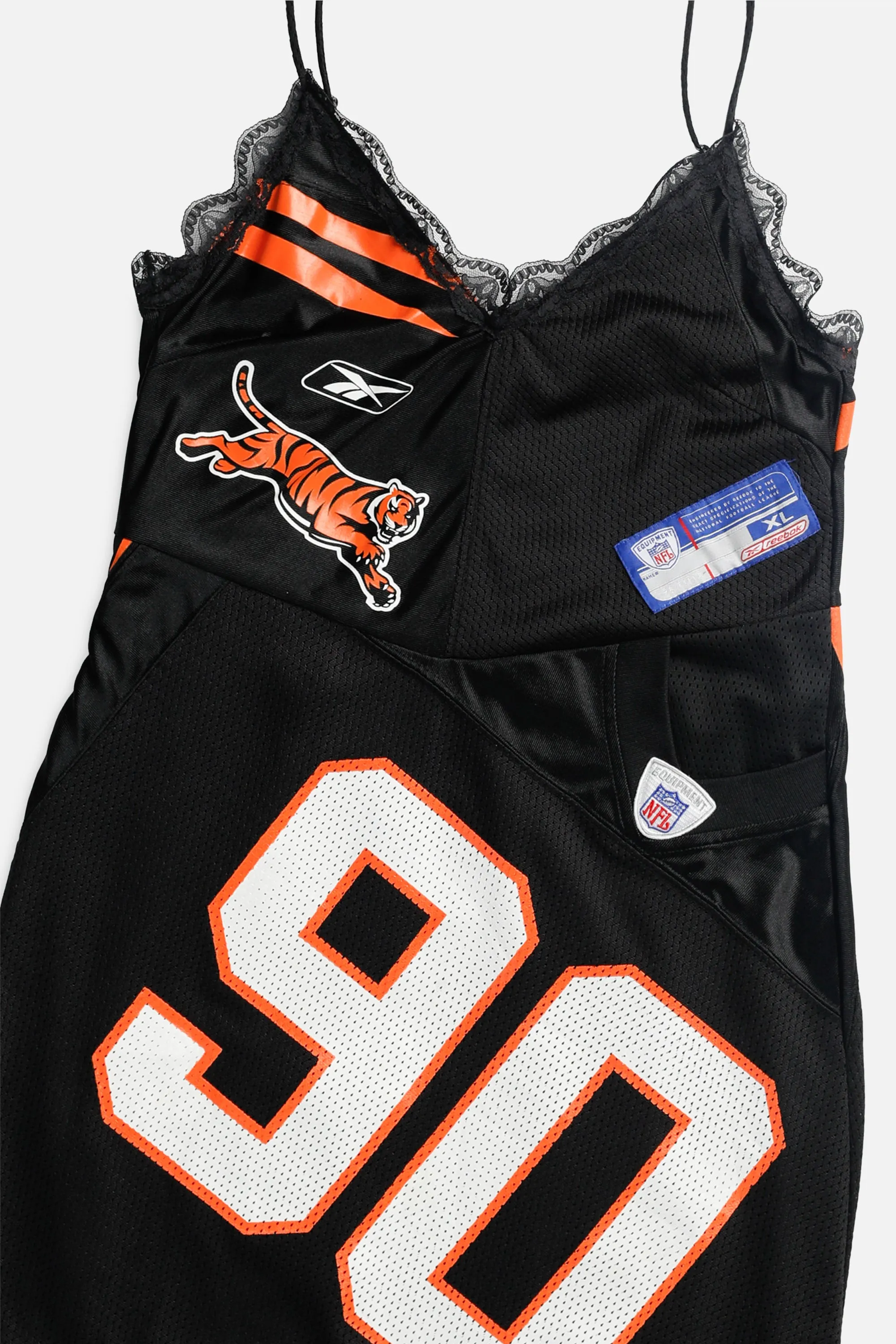 Rework Cincinnati Bengals NFL Lace Dress - S
