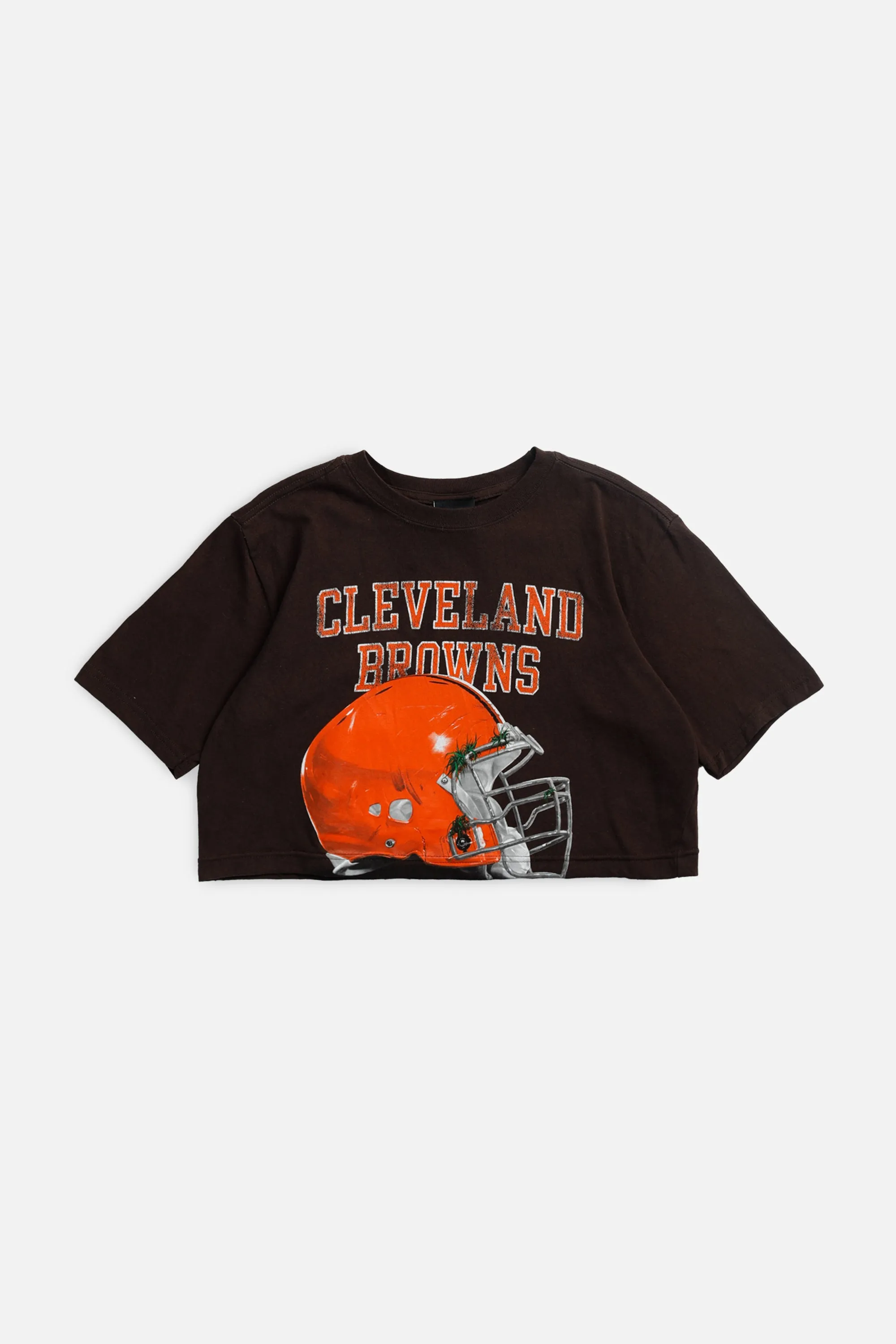 Rework T-shirts,  tops,  summer styles, sports vests, running tops,Vintage Nike Athletic Tee, Tops Sports Tops,  Sports Tops, Quick Dry, Short Sleeves Cleveland Browns NFL Crop Tee - XS