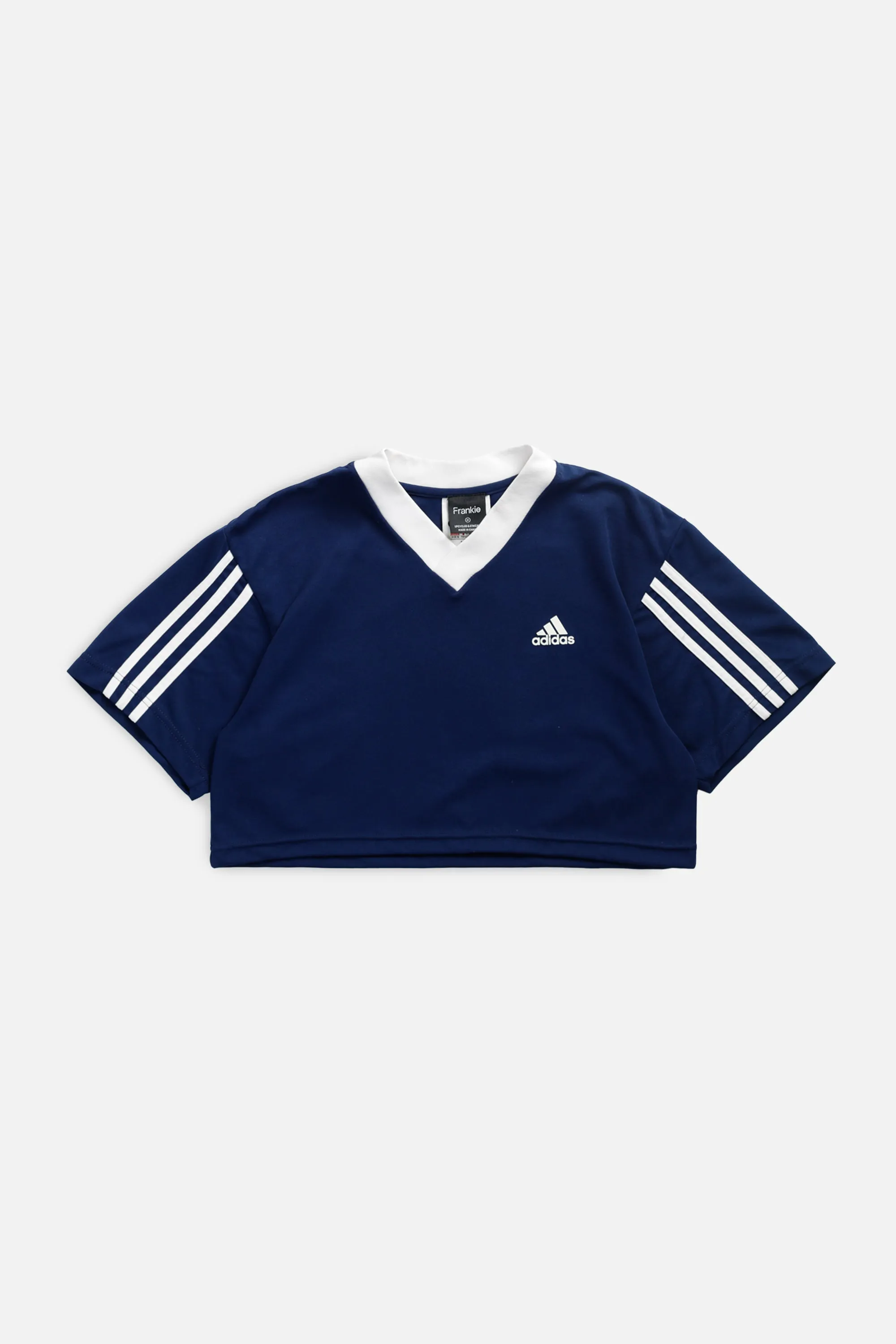 Rework T-shirts,  tops,  summer styles, sports vests, running tops,Vintage Nike Athletic Tee, Tops Sports Tops,  Sports Tops, Quick Dry, Short Sleeves Crop Adidas Soccer Jersey - M