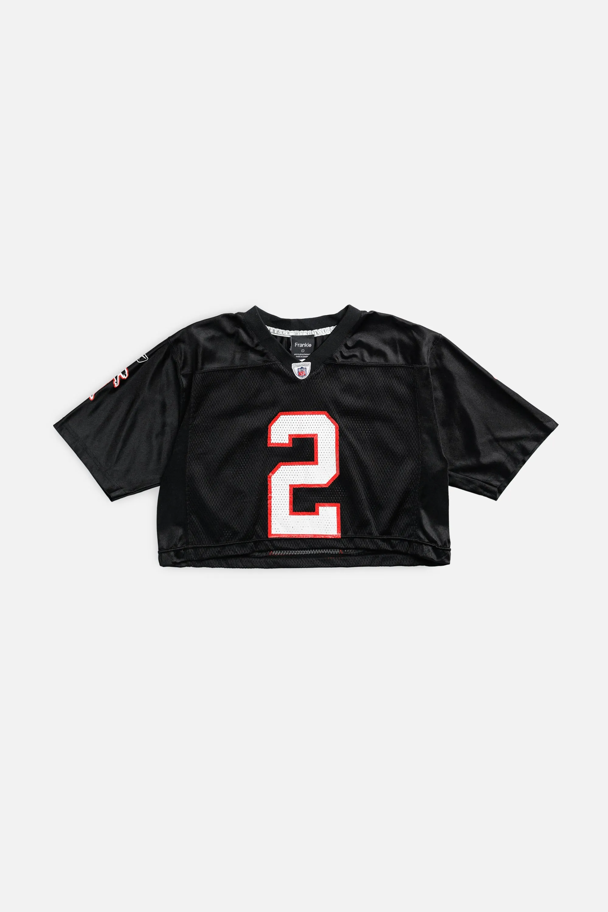 Rework T-shirts,  tops,  summer styles, sports vests, running tops,Vintage Nike Athletic Tee, Tops Sports Tops,  Sports Tops, Quick Dry, Short Sleeves Crop Atlanta Falcons NFL Jersey - S