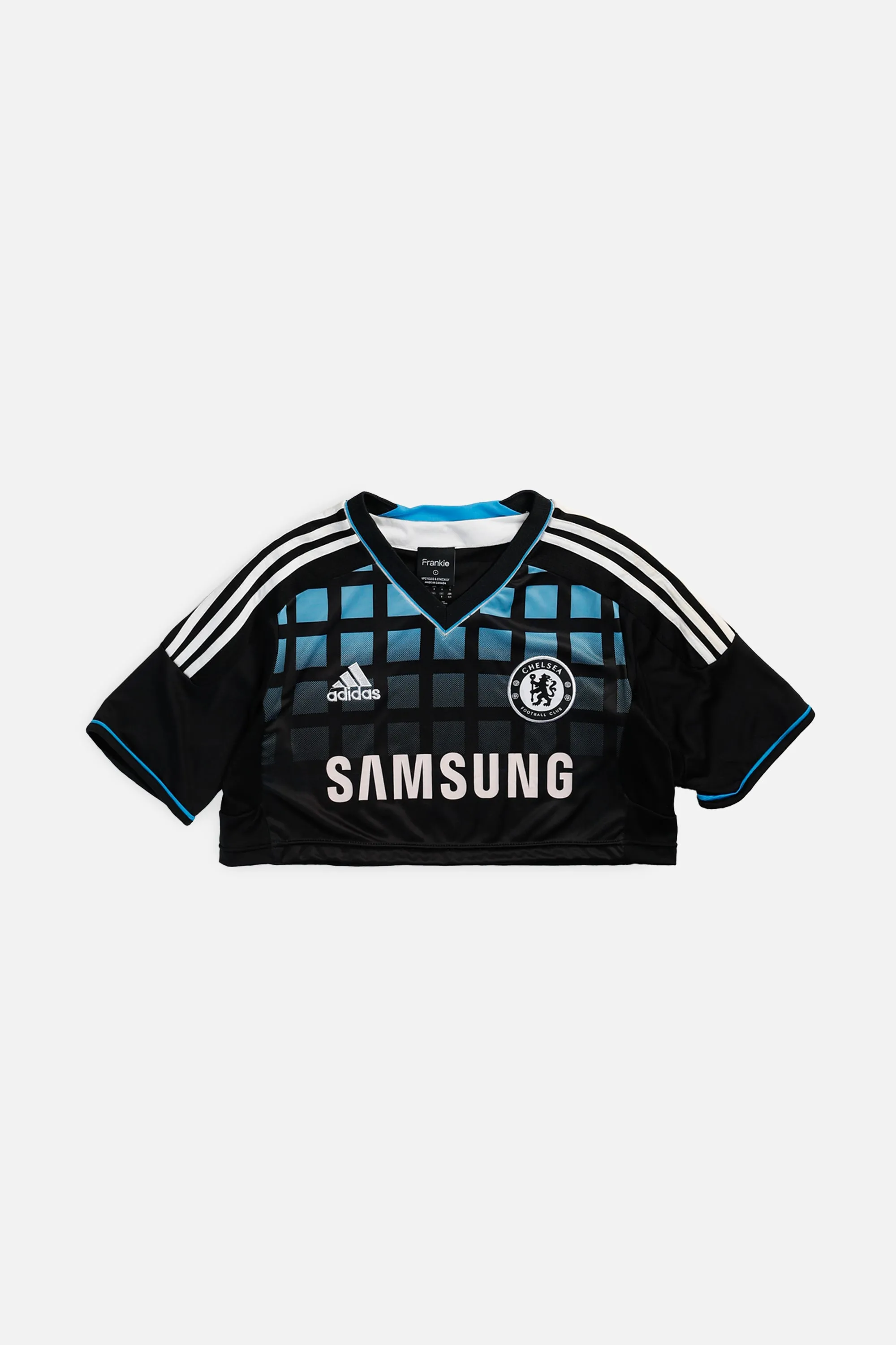 Rework T-shirts,  tops,  summer styles, sports vests, running tops,Vintage Nike Athletic Tee, Tops Sports Tops,  Sports Tops, Quick Dry, Short Sleeves Crop Chelsea Soccer Jersey - S