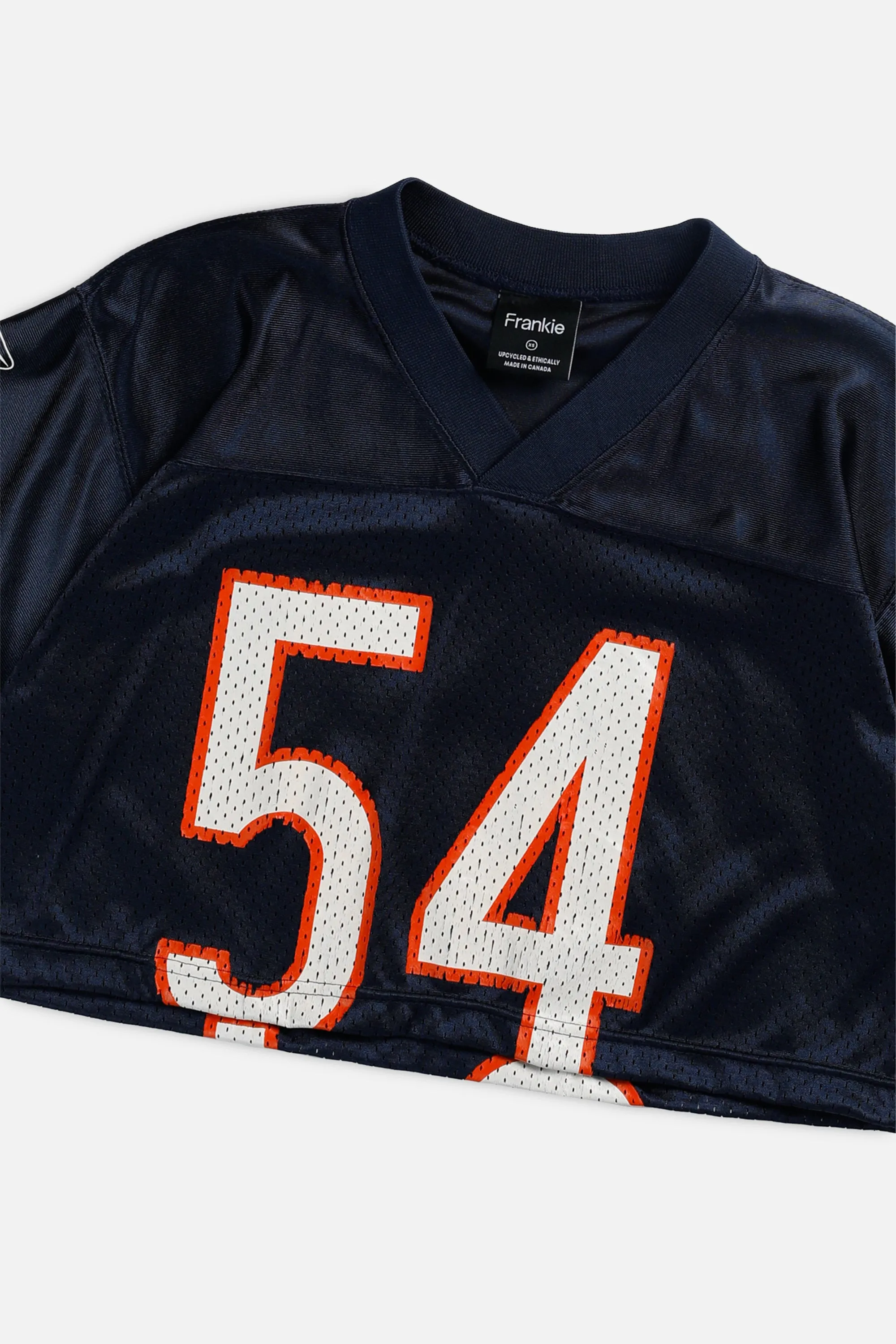 Rework Crop Chicago Bears NFL Jersey - XS
