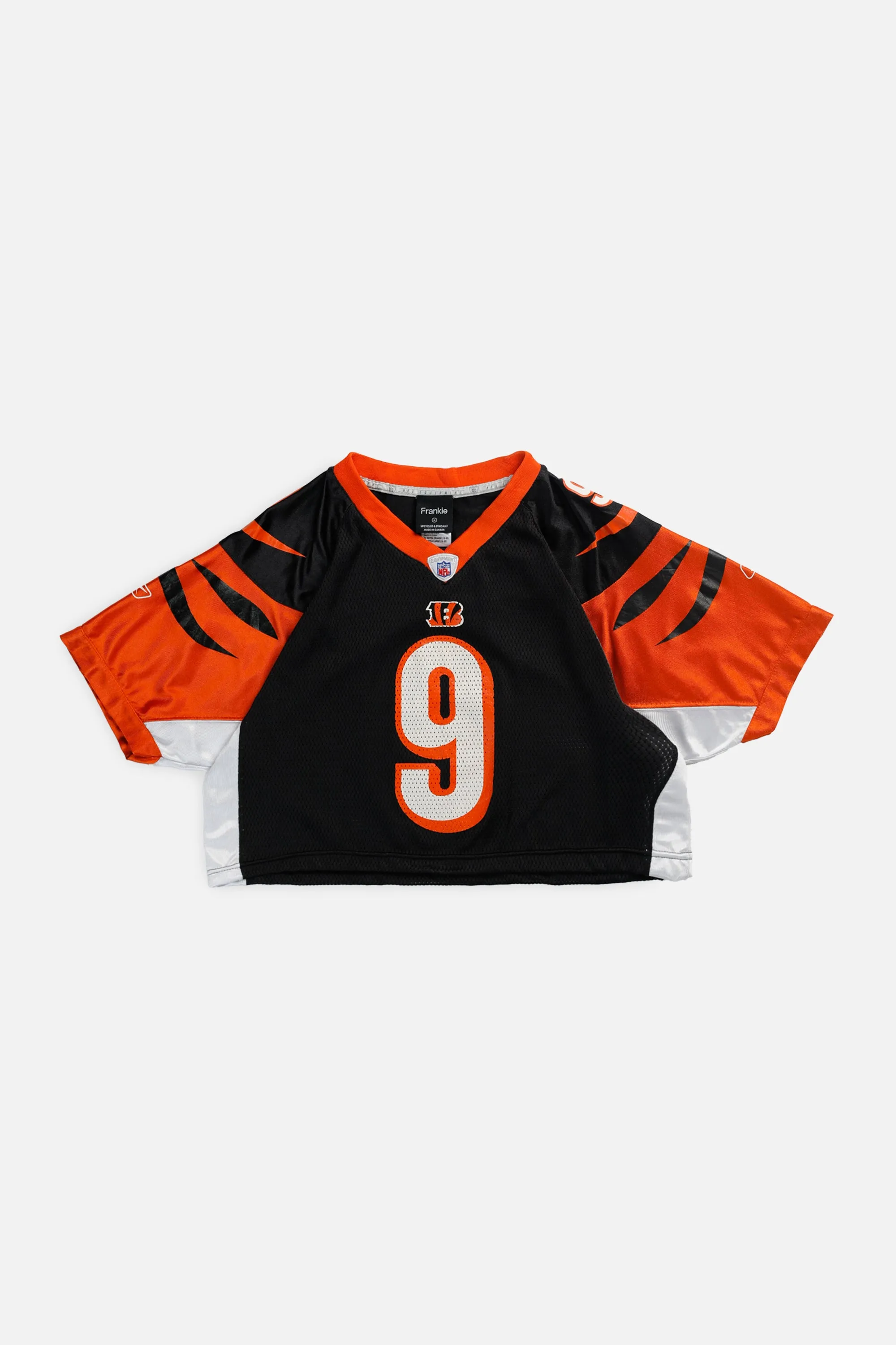 Rework T-shirts,  tops,  summer styles, sports vests, running tops,Vintage Nike Athletic Tee, Tops Sports Tops,  Sports Tops, Quick Dry, Short Sleeves Crop Cincinnati Bengals NFL Jersey - M