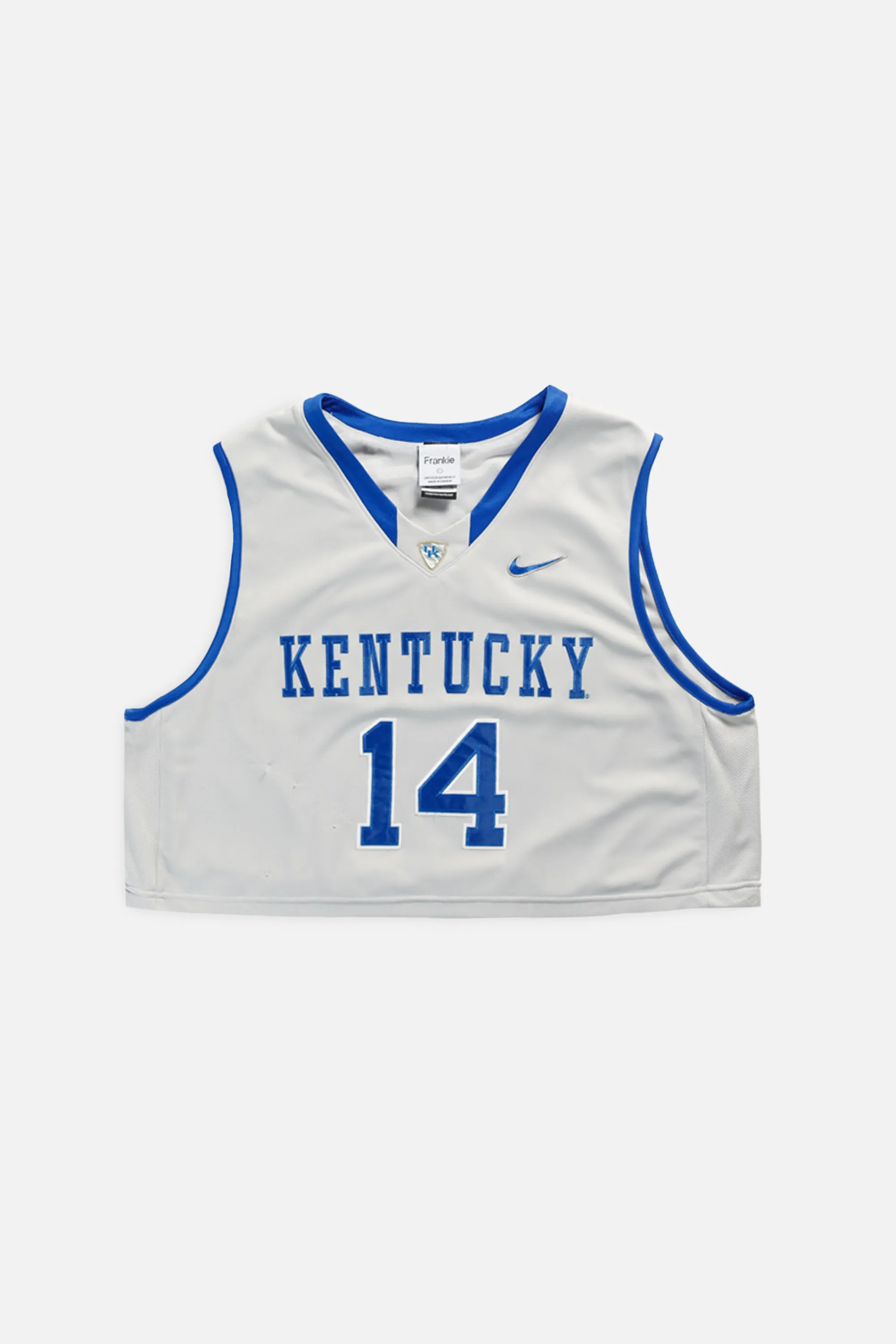Rework T-shirts tops summer styles sports vests running tops,Vintage Nike Athletic Tee Tops Sports Tops Sports Tops Quick Dry Short Sleeves Crop Kentucky Wildcats NCAA Jersey - L