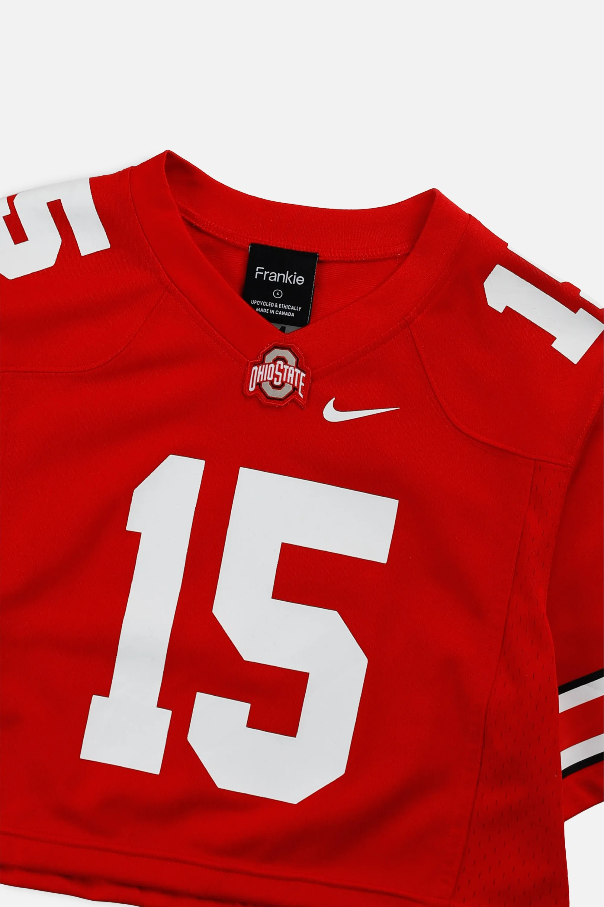 Rework Crop Ohio State Buckeyes NCAA Jersey - S