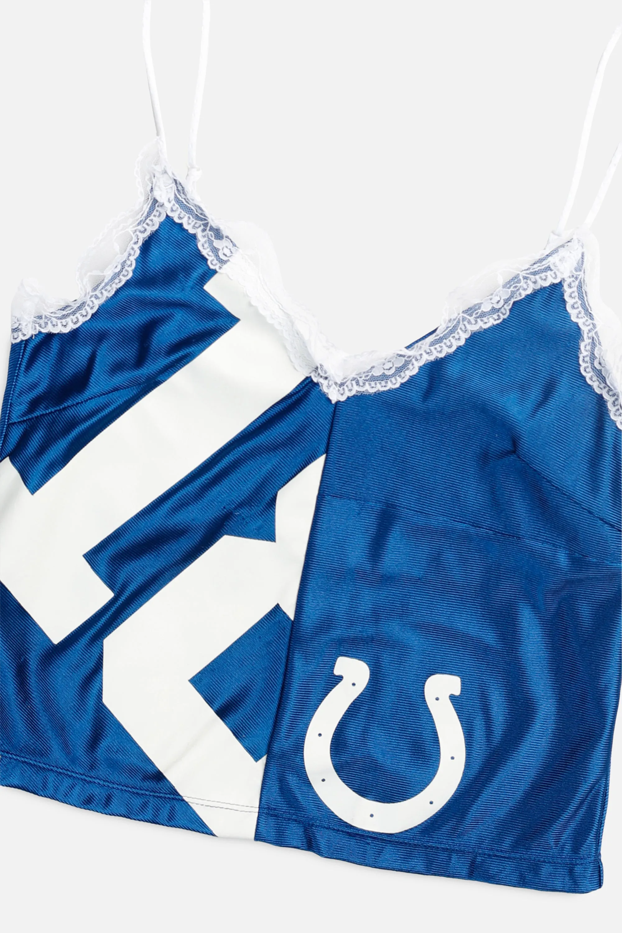 Rework Indianapolis Colts Lace Tank - XS