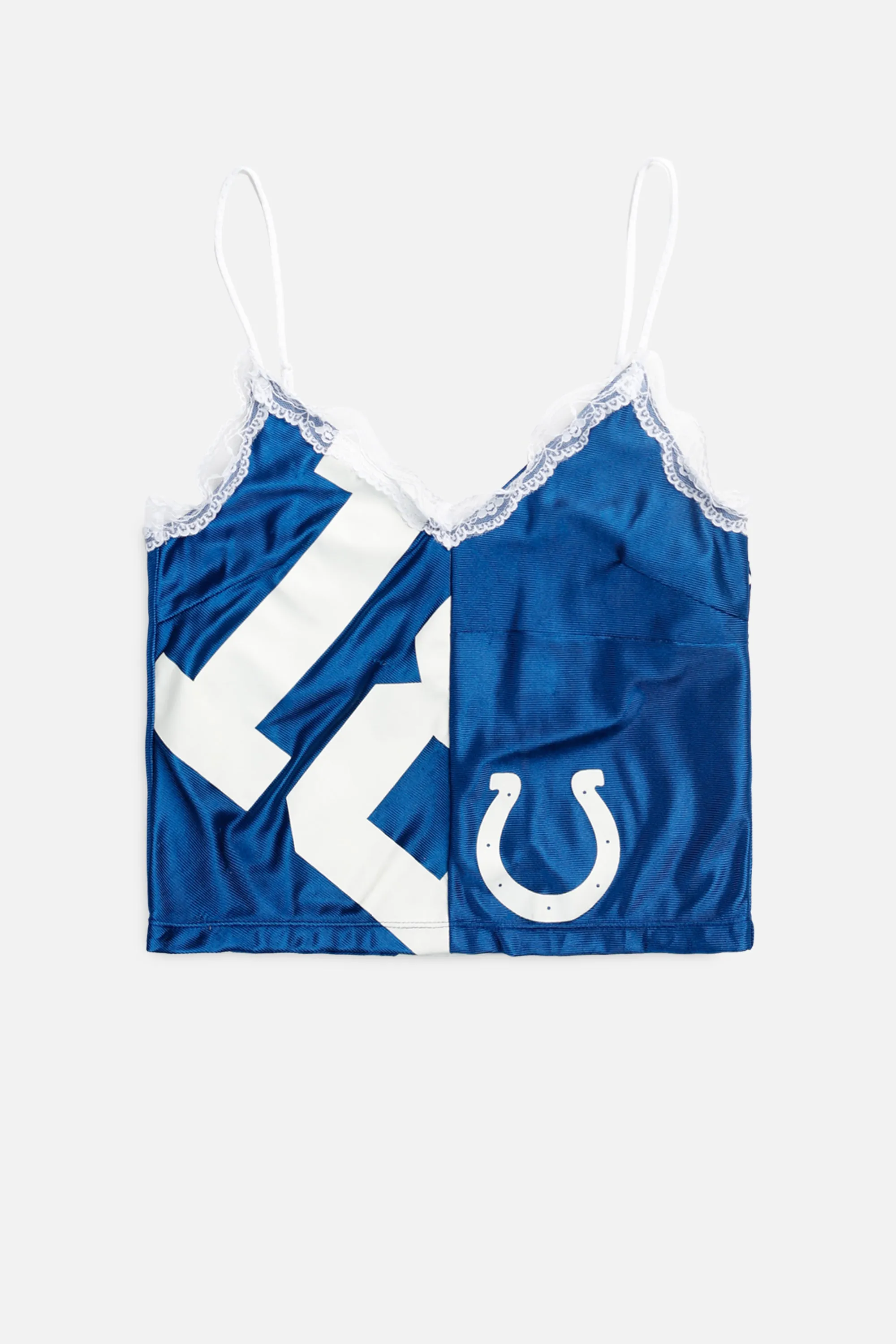 Rework T-shirts,  tops,  summer styles, sports vests, running tops,Vintage Nike Athletic Tee, Tops Sports Tops,  Sports Tops, Quick Dry, Short Sleeves Indianapolis Colts Lace Tank - XS
