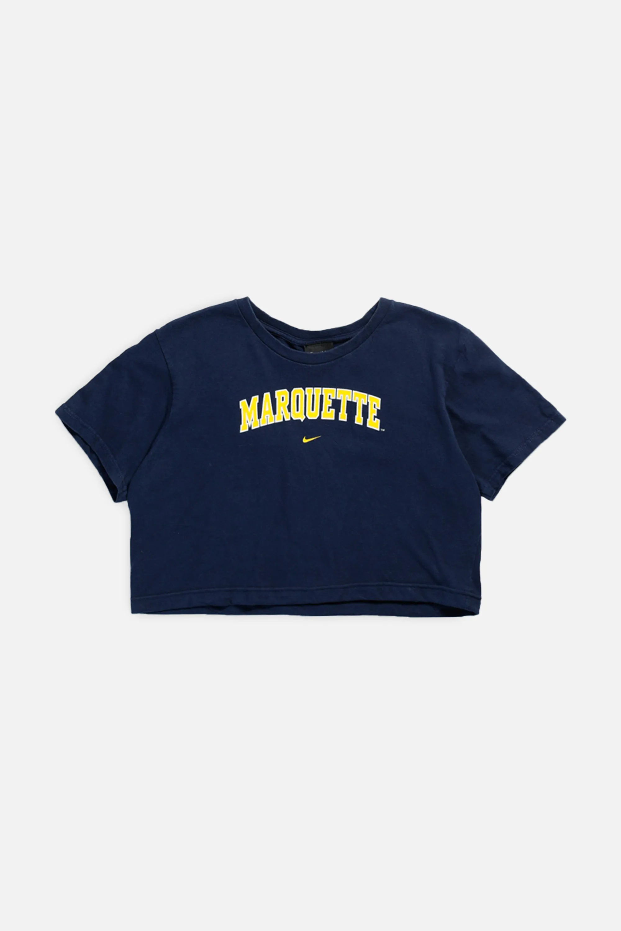 Rework T-shirts tops summer styles sports vests running tops,Vintage Nike Athletic Tee Tops Sports Tops Sports Tops Quick Dry Short Sleeves Marquette NCAA Crop Tee - S