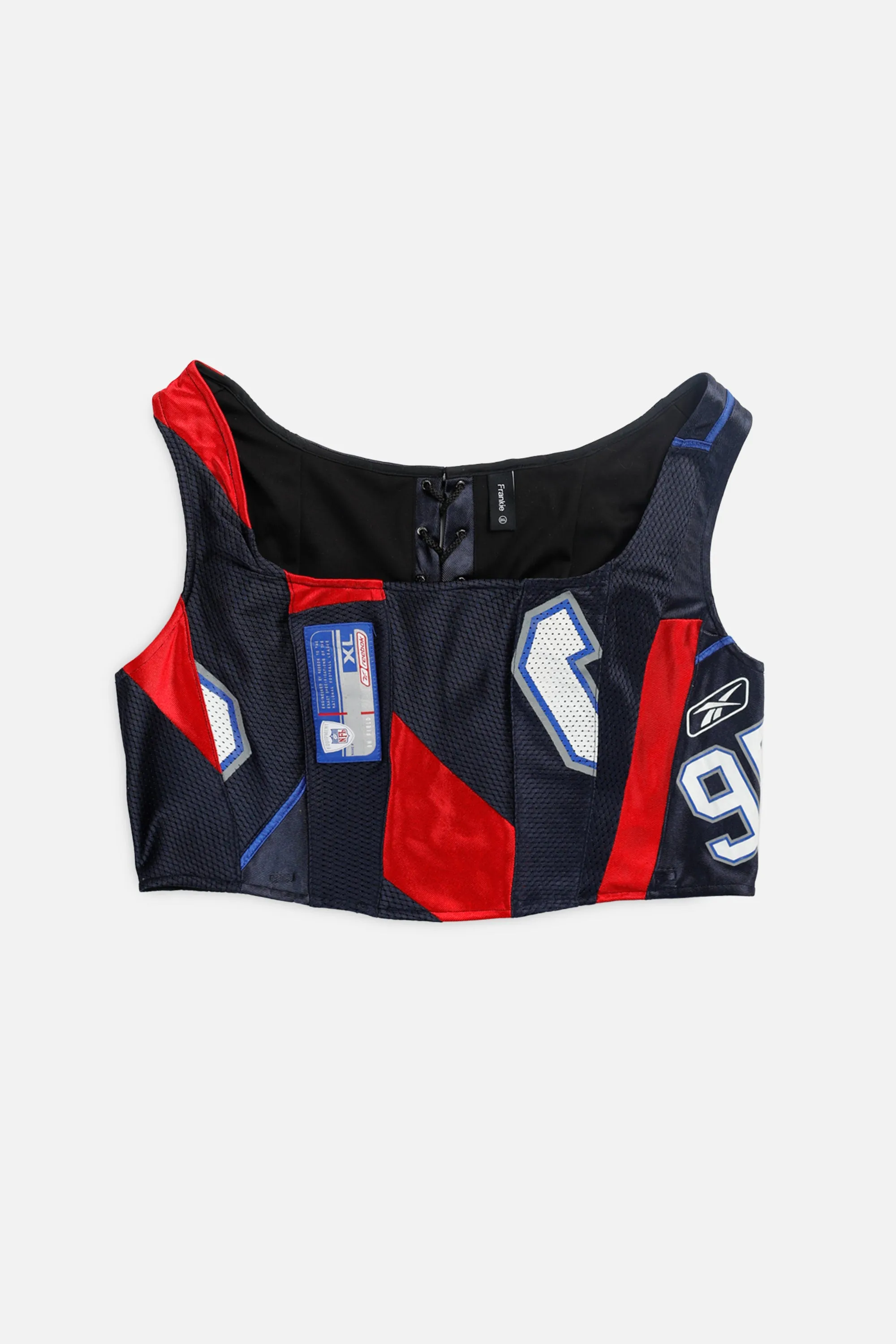 Rework T-shirts,  tops,  summer styles, sports vests, running tops,Vintage Nike Athletic Tee, Tops Sports Tops,  Sports Tops, Quick Dry, Short Sleeves New England Patriots NFL Corset - XXL