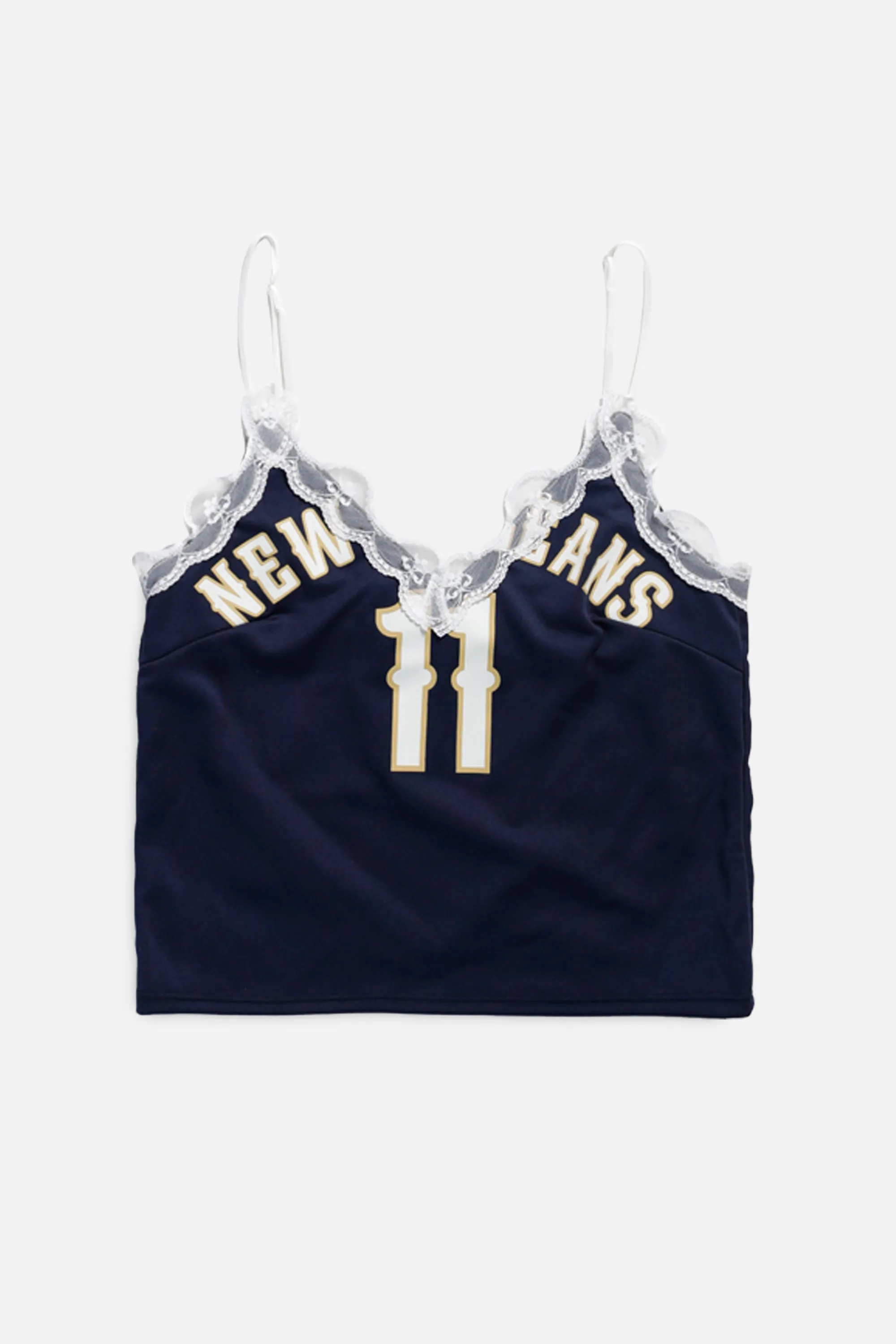 Rework T-shirts tops summer styles sports vests running tops,Vintage Nike Athletic Tee Tops Sports Tops Sports Tops Quick Dry Short Sleeves New Orleans Pelicans NBA Lace Tank - XS