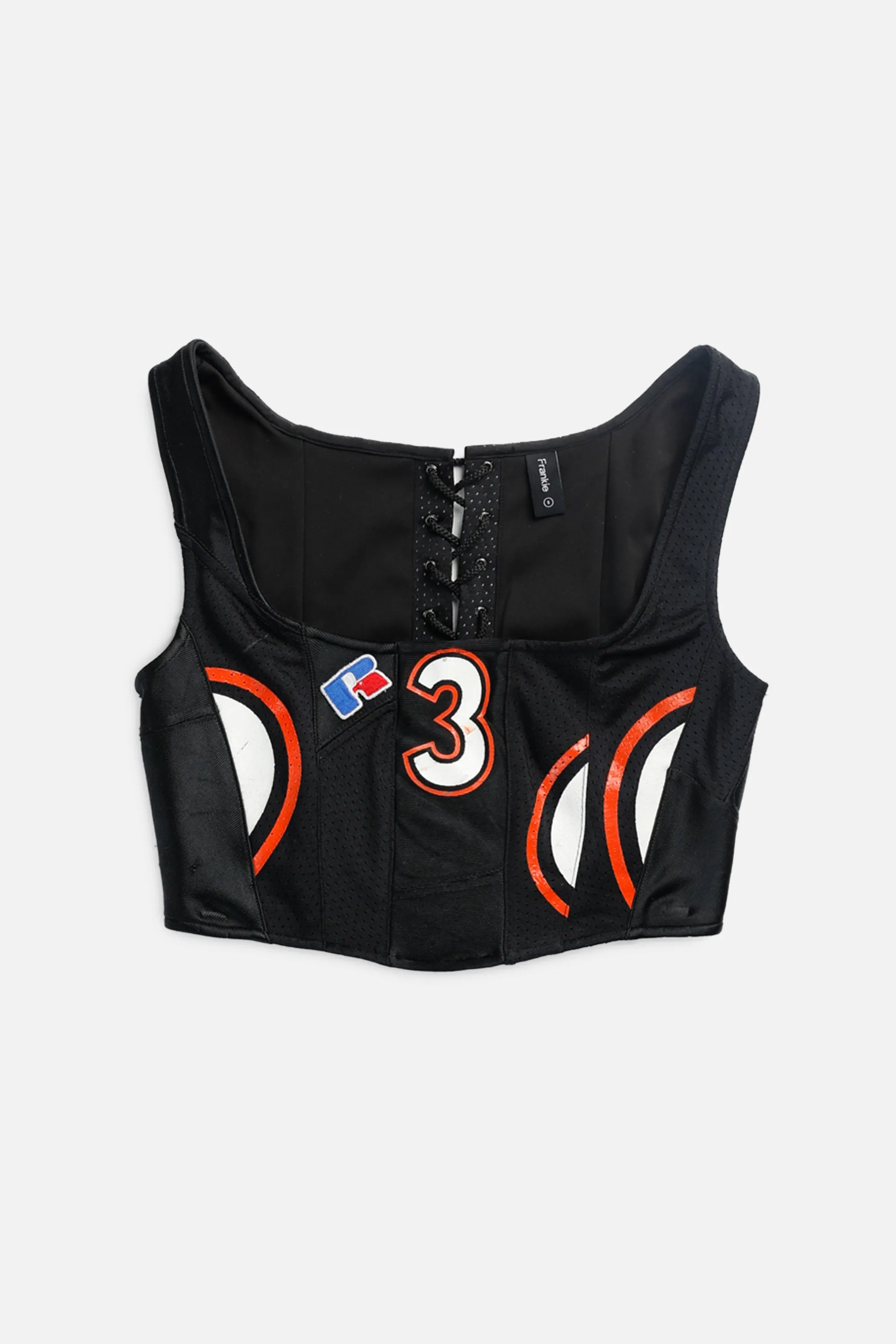 Rework T-shirts,  tops,  summer styles, sports vests, running tops,Vintage Nike Athletic Tee, Tops Sports Tops,  Sports Tops, Quick Dry, Short Sleeves NFL Corset - S