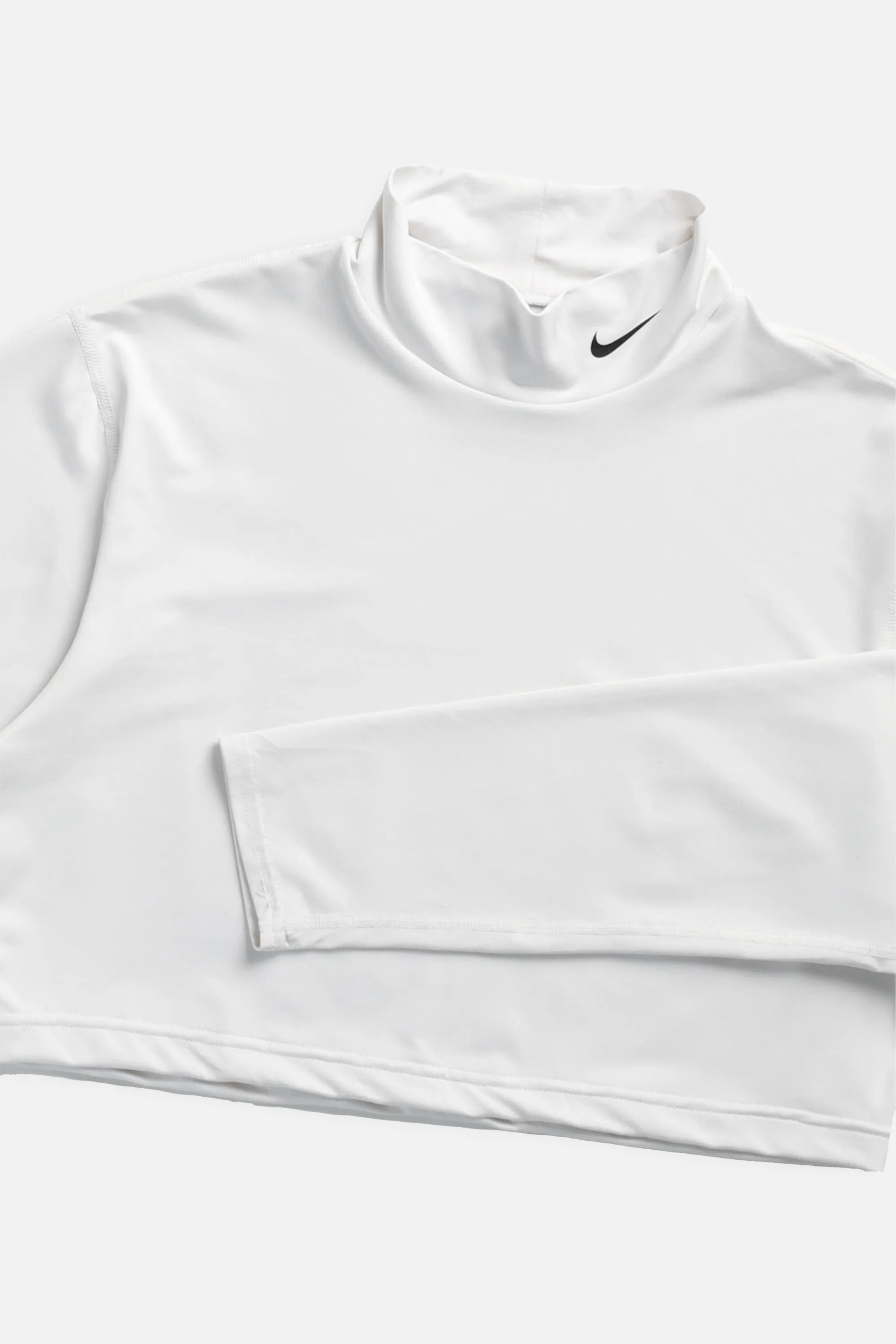 Rework Nike Crop Long Sleeve Athletic Tee - S