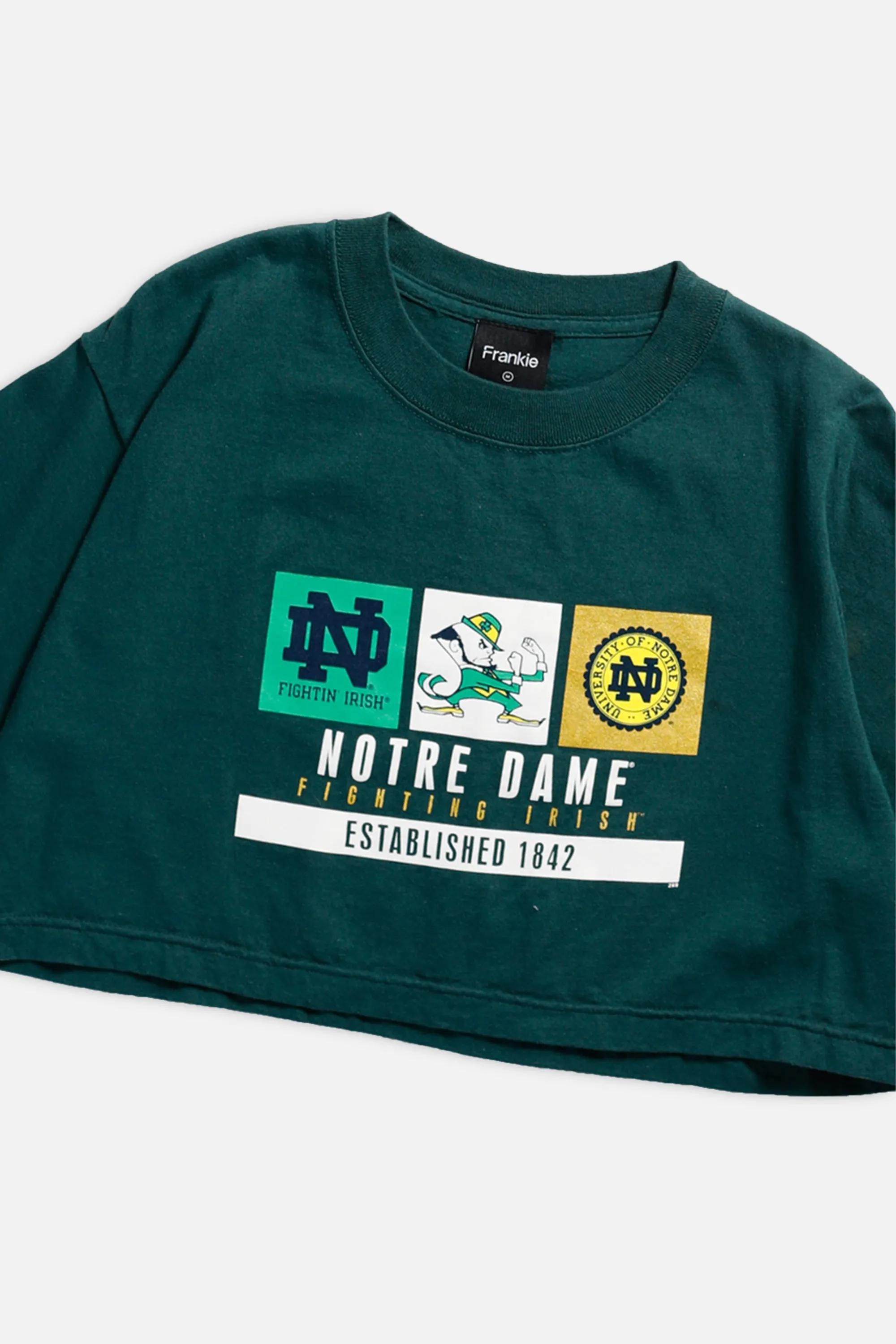 Rework Notre Dame Crop Tee - M