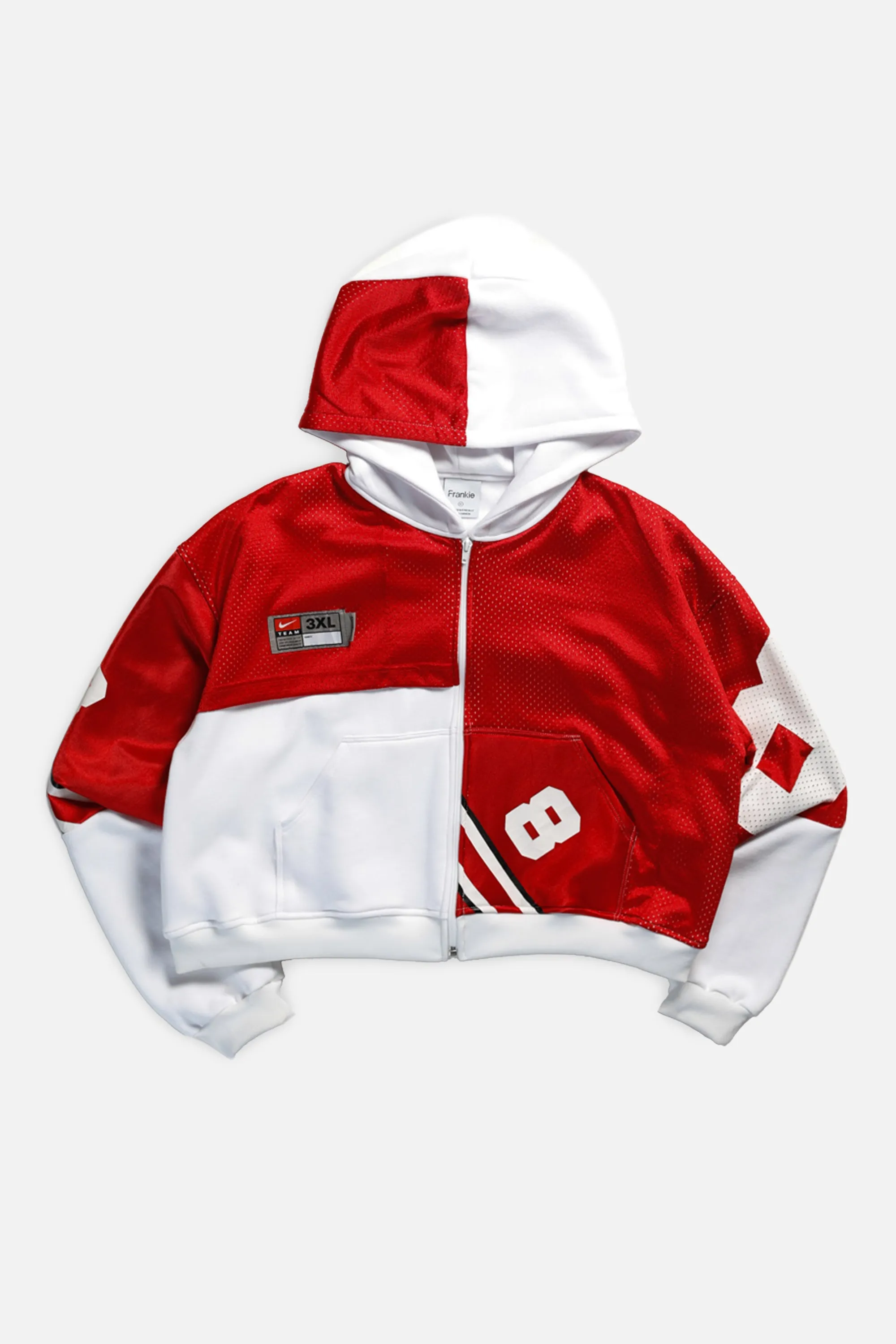 Rework T-shirts tops summer styles sports vests running tops,Vintage Nike Athletic Tee Tops Sports Tops Sports Tops Quick Dry Short Sleeves Ohio State Buckeyes NCAA Crop Zip Hoodie - XL