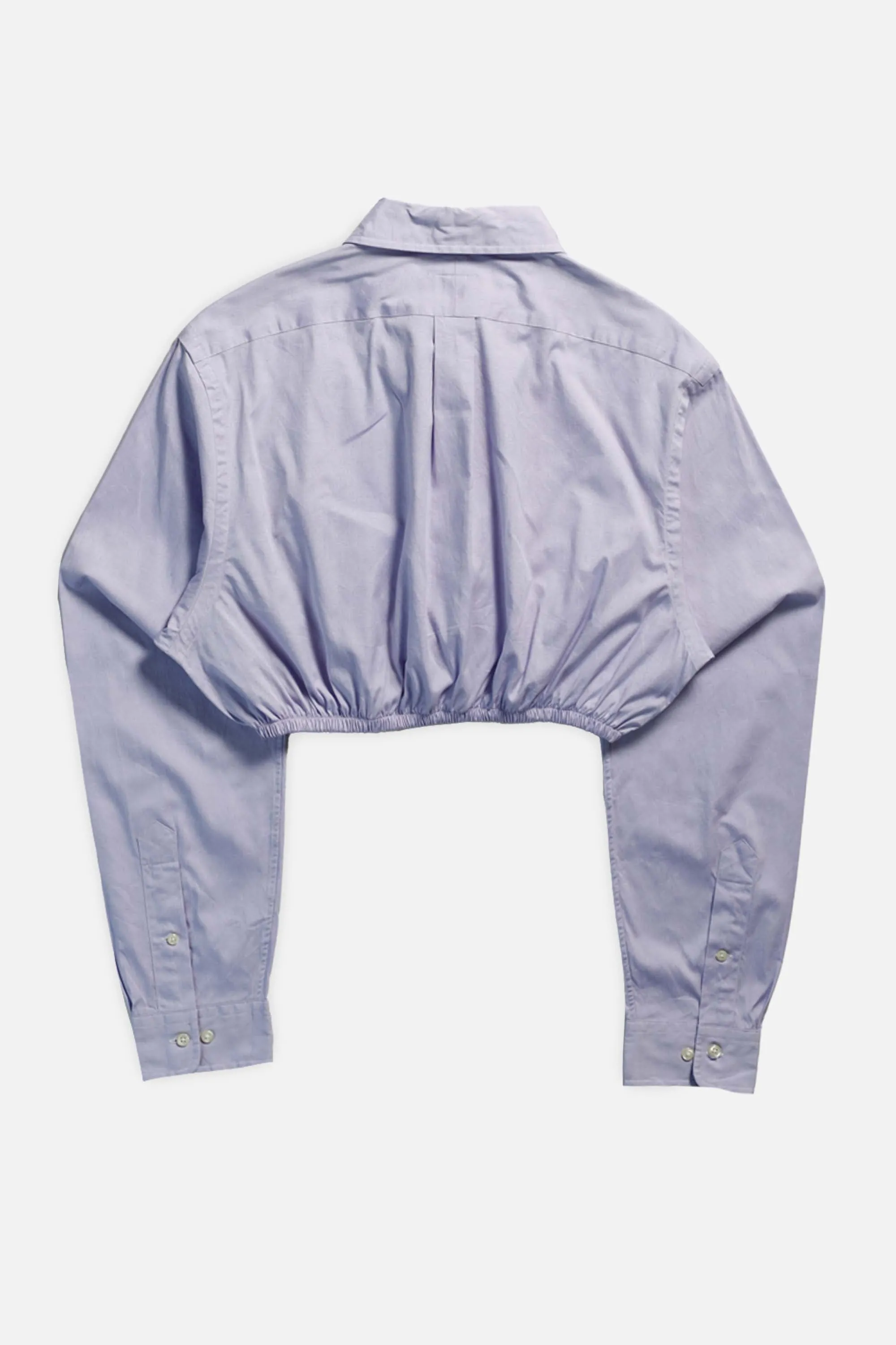 Rework Oxford Cinch Crop Shirt - M