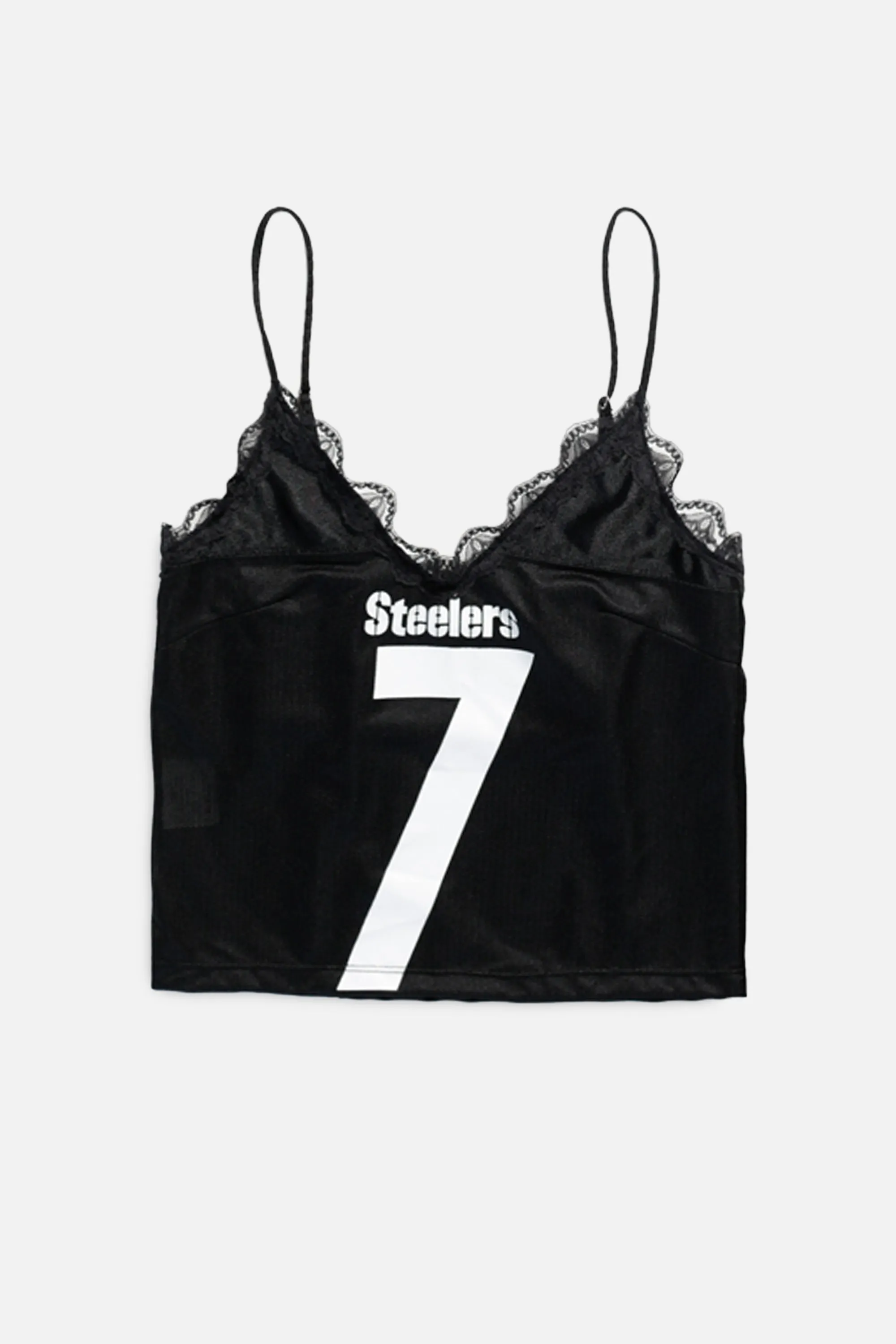 Rework T-shirts tops summer styles sports vests running tops,Vintage Nike Athletic Tee Tops Sports Tops Sports Tops Quick Dry Short Sleeves Pittsburgh Steelers Lace Tank - XS