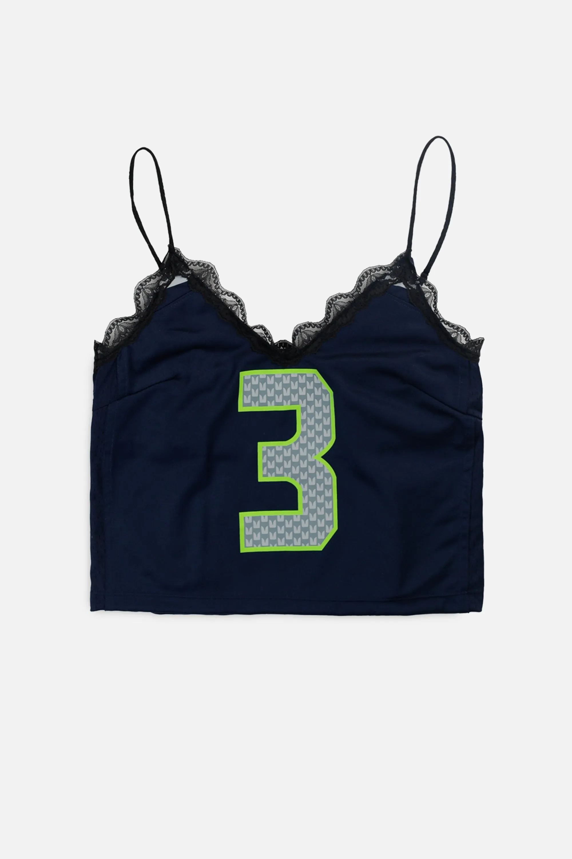 Rework T-shirts,  tops,  summer styles, sports vests, running tops,Vintage Nike Athletic Tee, Tops Sports Tops,  Sports Tops, Quick Dry, Short Sleeves Seattle Seahawks Lace Tank - S