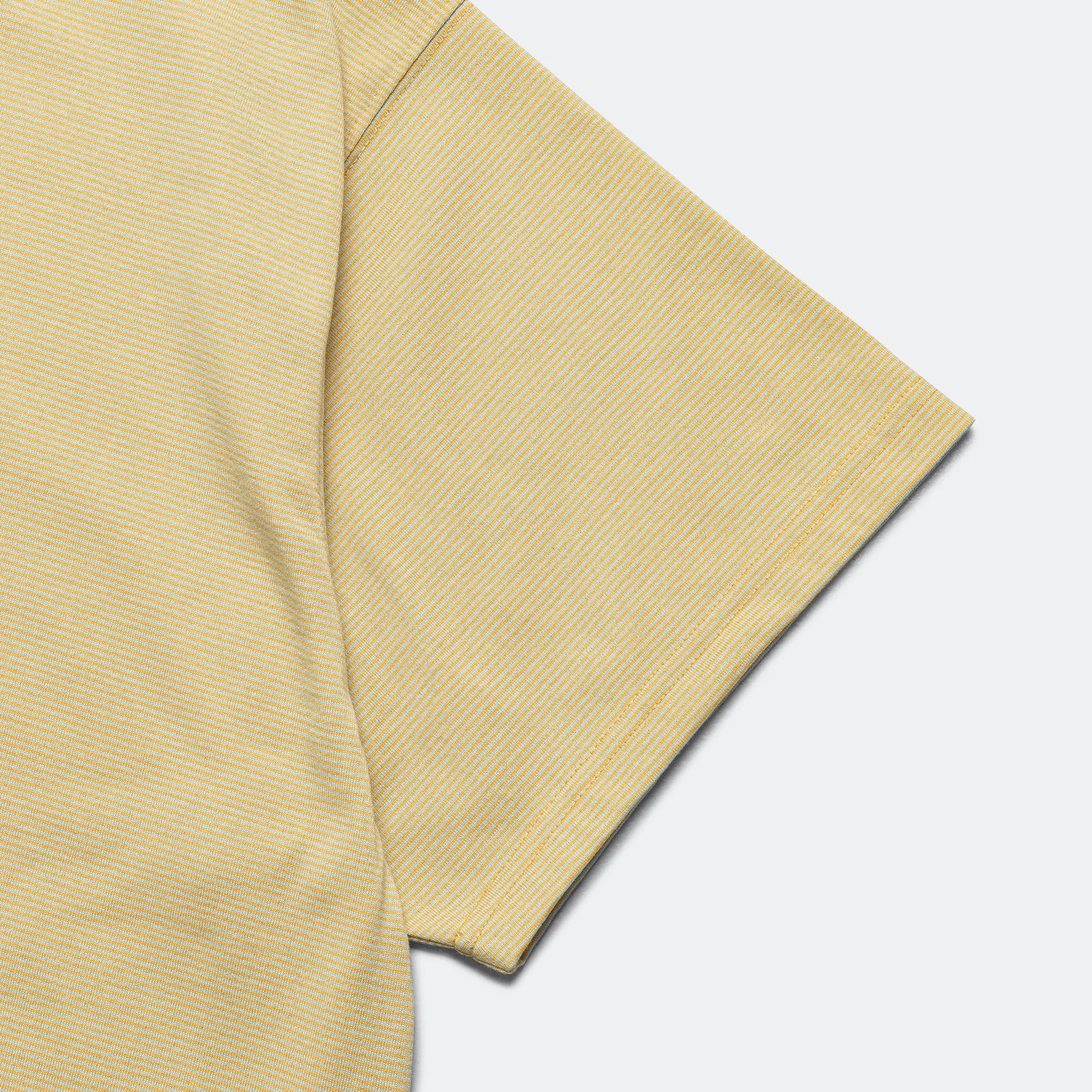 Ringer Collar Border Tee - Organic/Mint