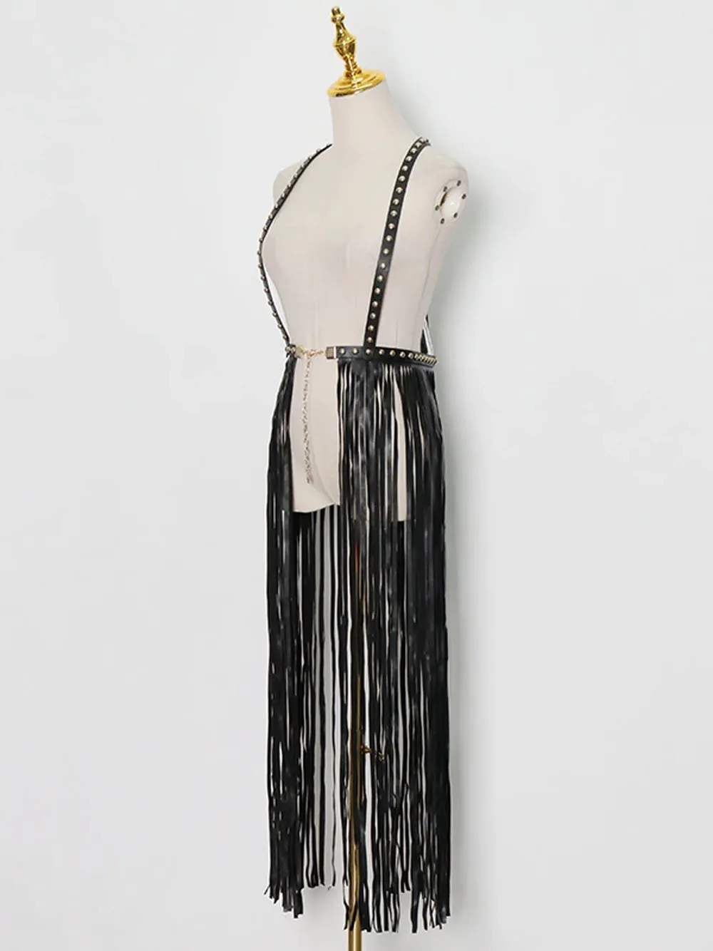 Rivet Tassel Vest
