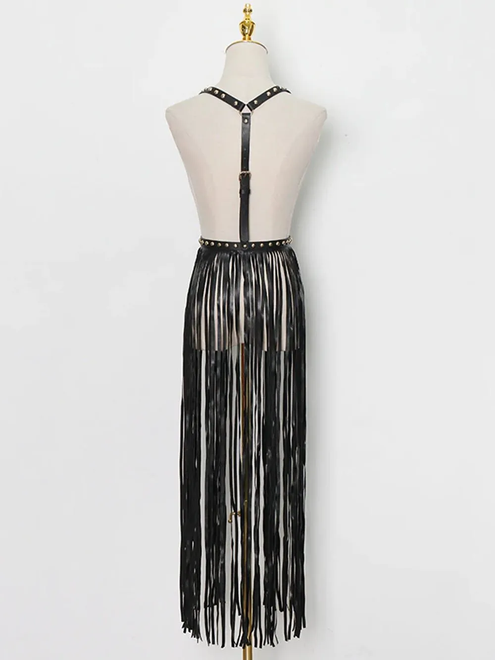 Rivet Tassel Vest