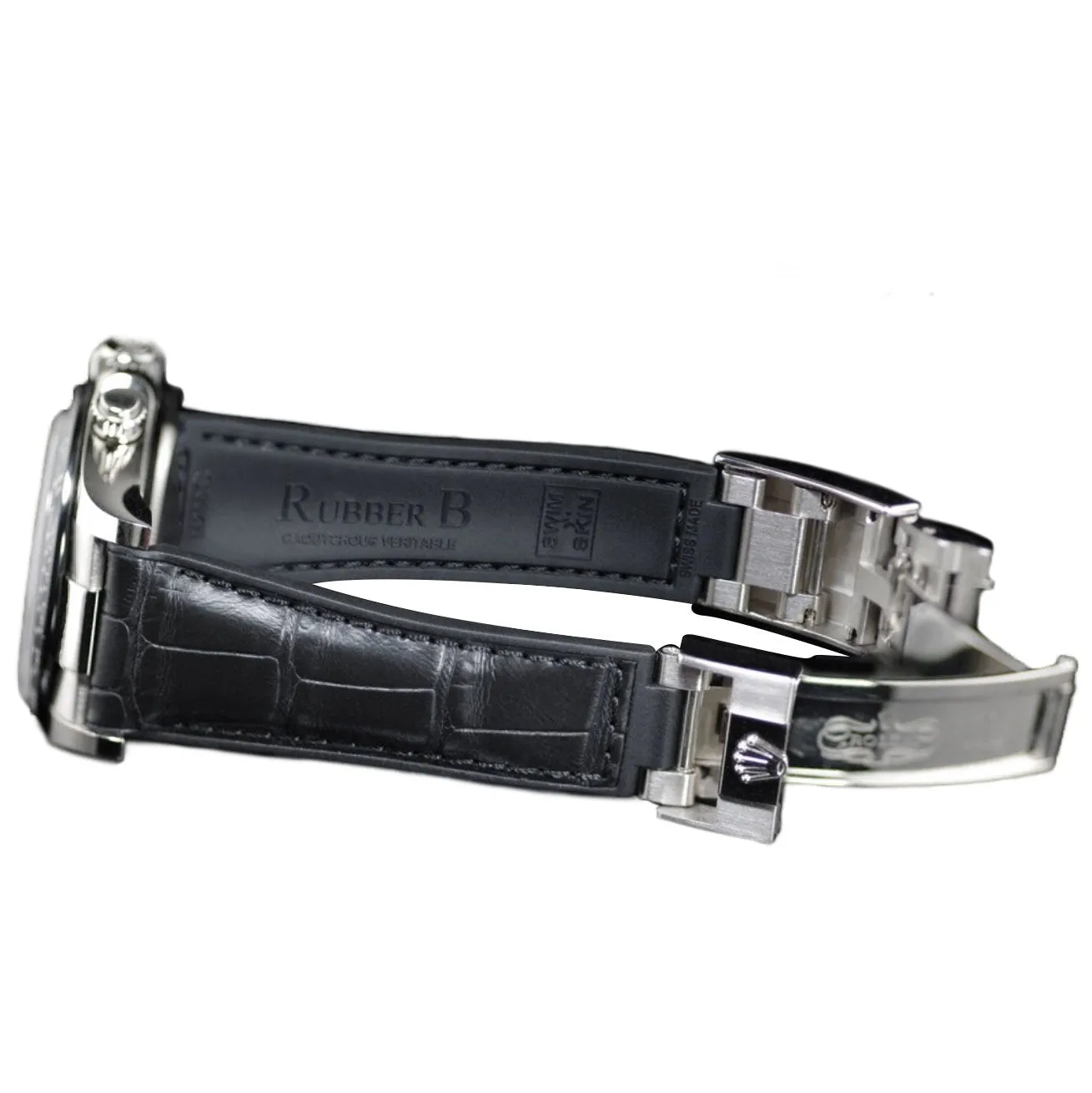 Rolex - Rubber B strap for Daytona on Oysterflex Bracelet - SwimSkin?? Alligator & Ballistica??