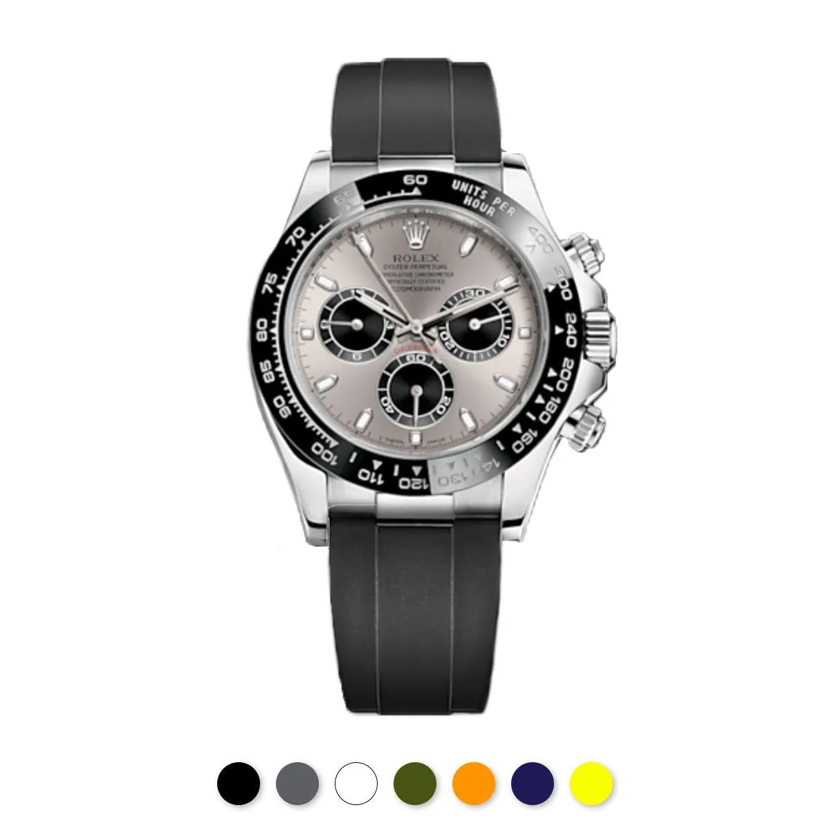 Rolex - Rubber B strap for Daytona on Oysterflex Bracelet - SwimSkin?? Alligator & Ballistica??