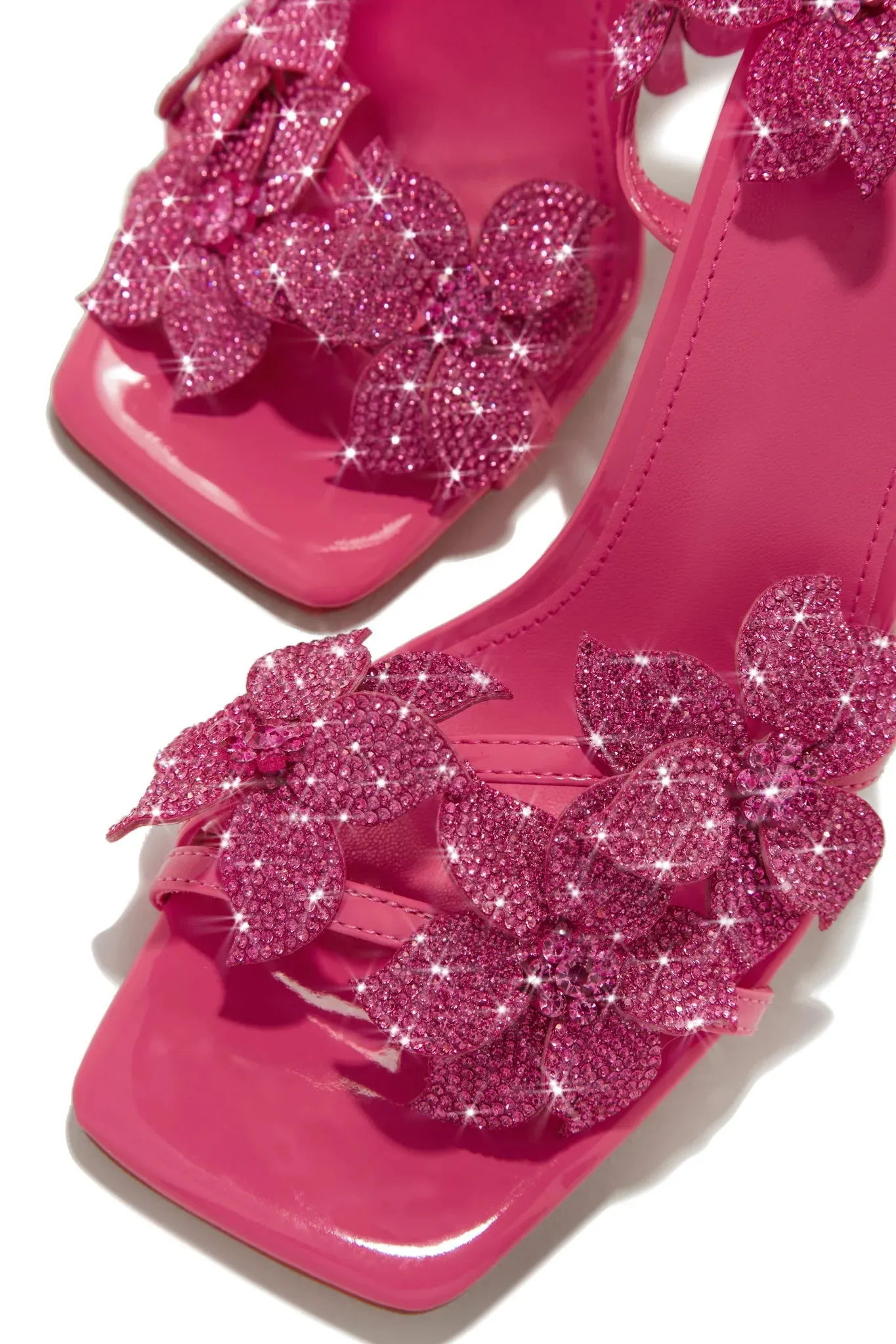 Romi Flower Heels-Pink