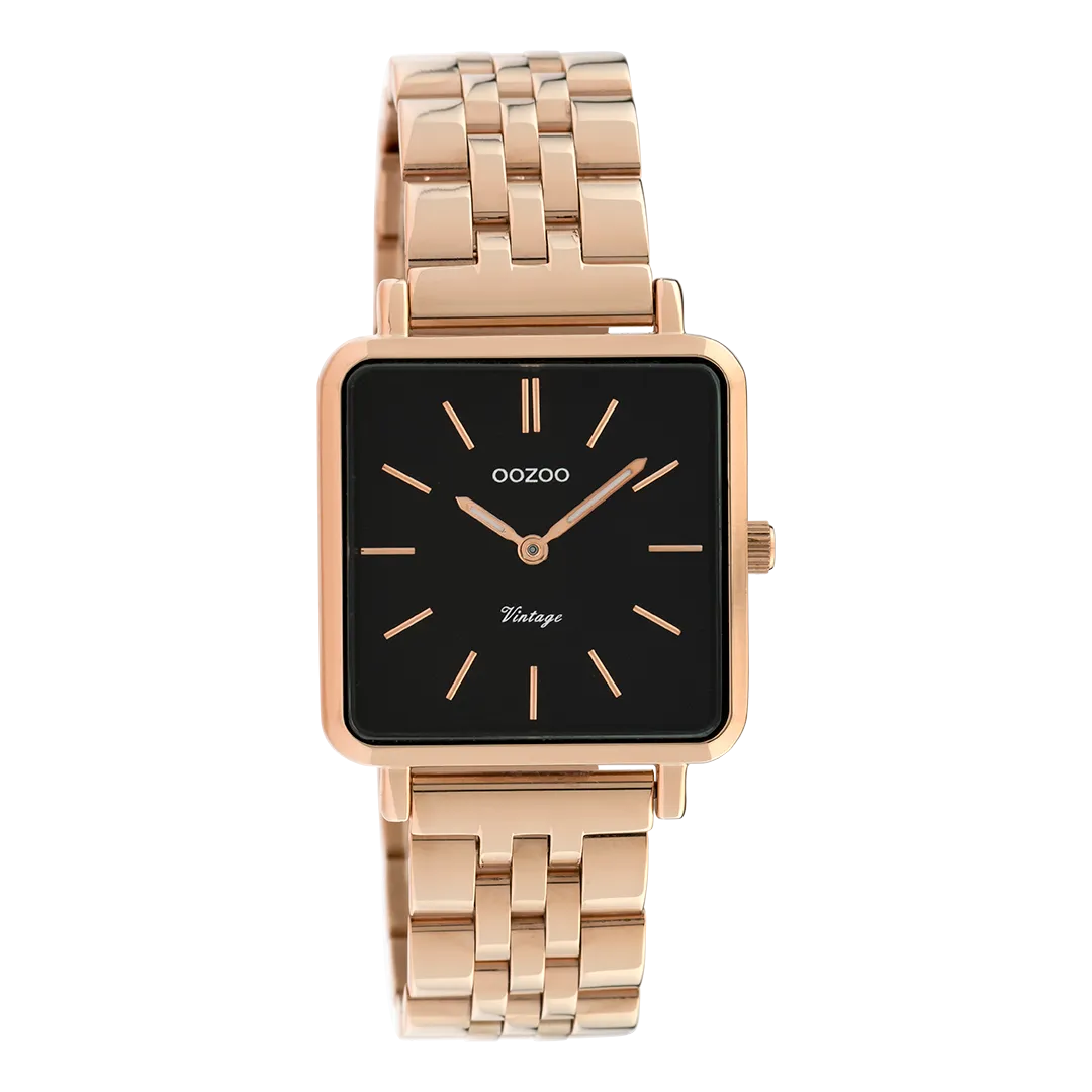 Rose gold coloured OOZOO watch with stainless steel bracelet - C9959
