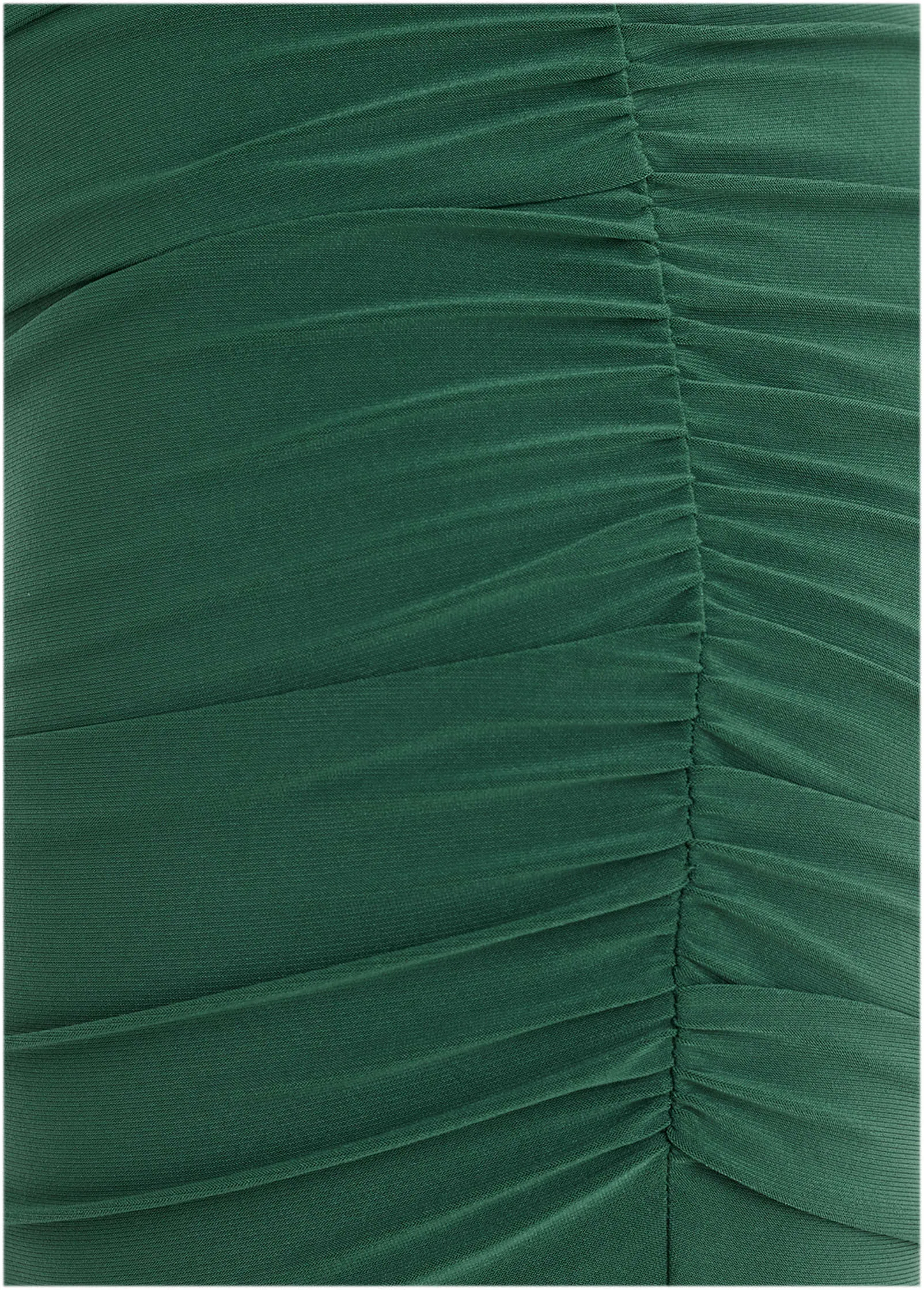Ruched Side Ponte Mini - Tropical Green