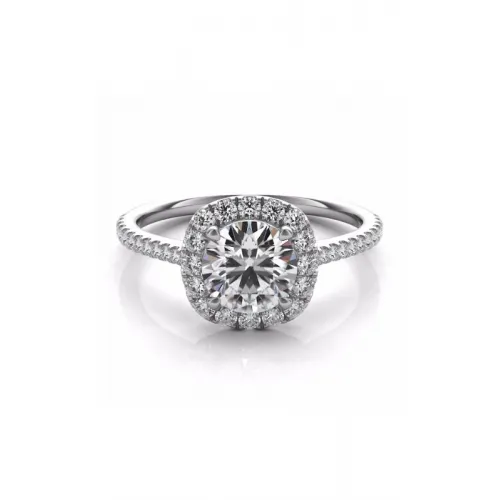 S Kashi & Sons Halo Engagement Ring EN7508-1WG